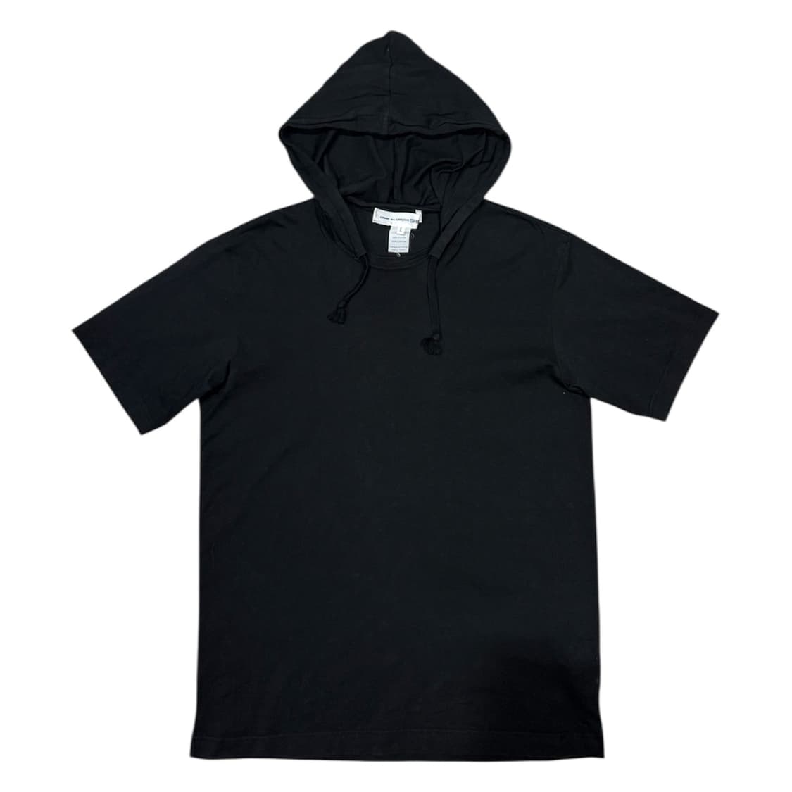 꼼데가르송 후드 결합 레이어드용 후드티 반팔 티셔츠 상품이미지1