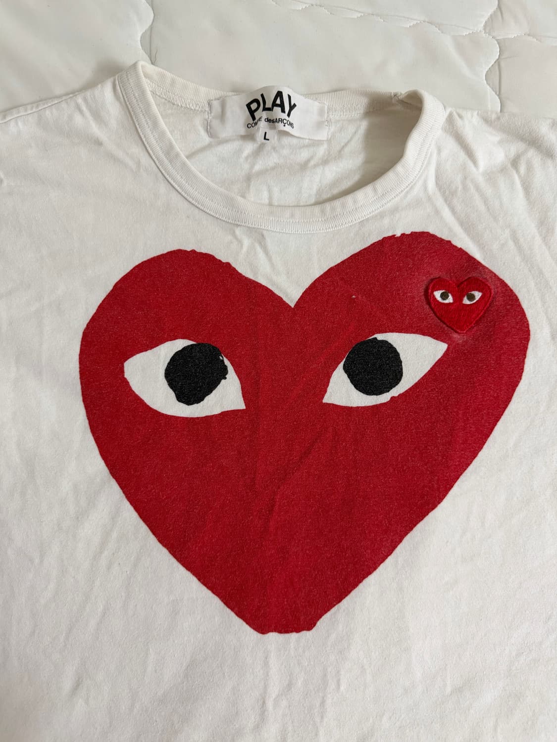 꼼데가르송 플레이라인 반팔티 상품이미지2