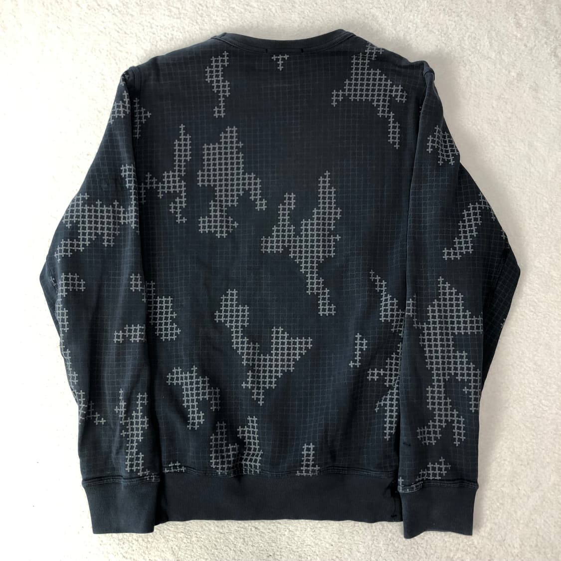 스톤아일랜드 체크 그리드 카모 맨투맨  상품이미지2