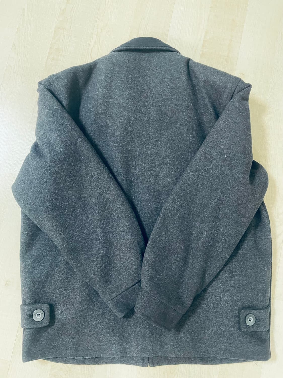 베르사체 로고 배색카라 울자켓 크롭자켓 상품이미지4