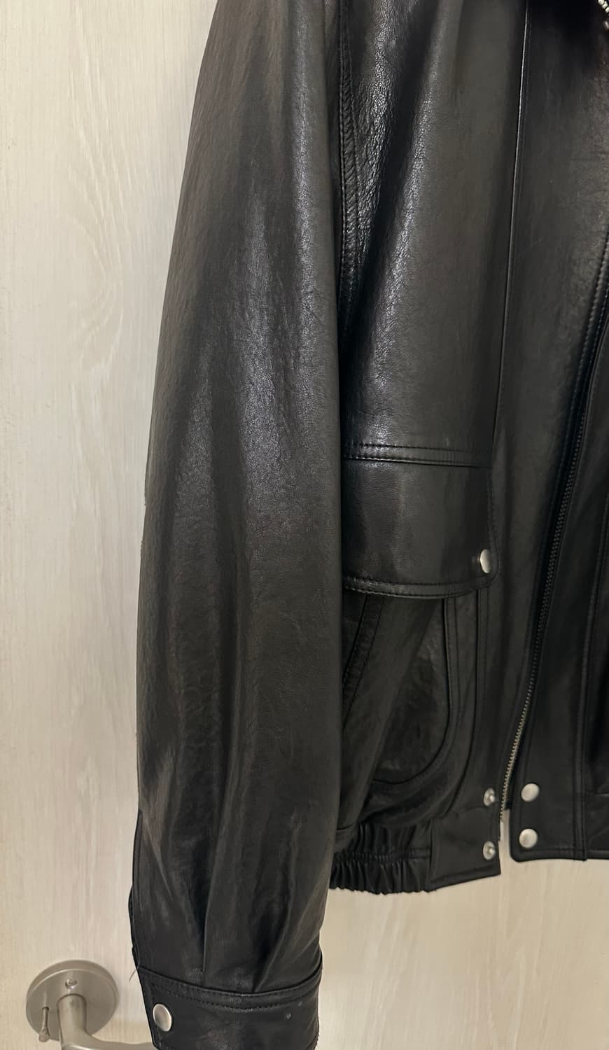 던스킨 램스킨 블루종 블랙 L사이즈 판매합니다. 상품이미지4