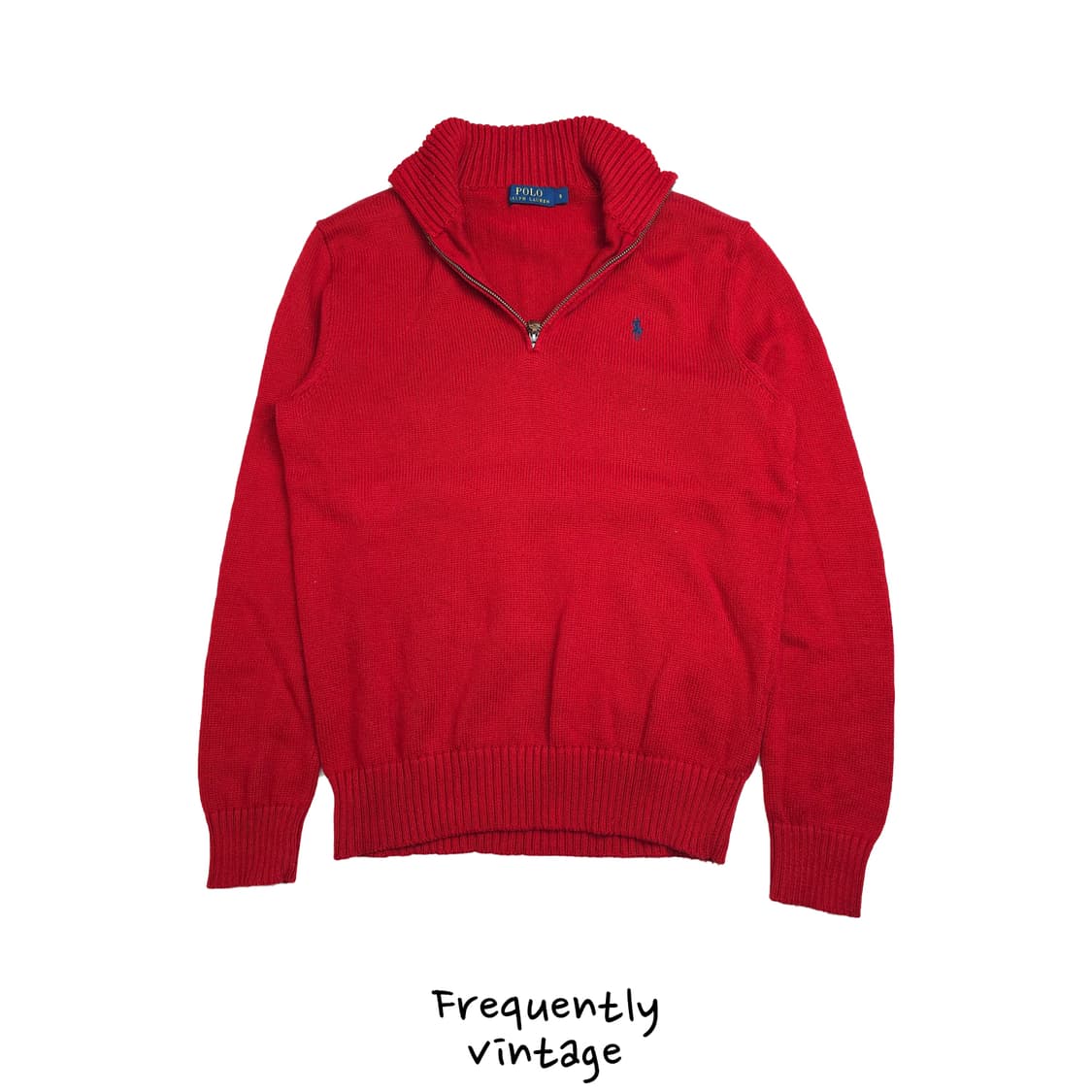 [택포]폴로 반집업 니트 M~L 상품이미지1