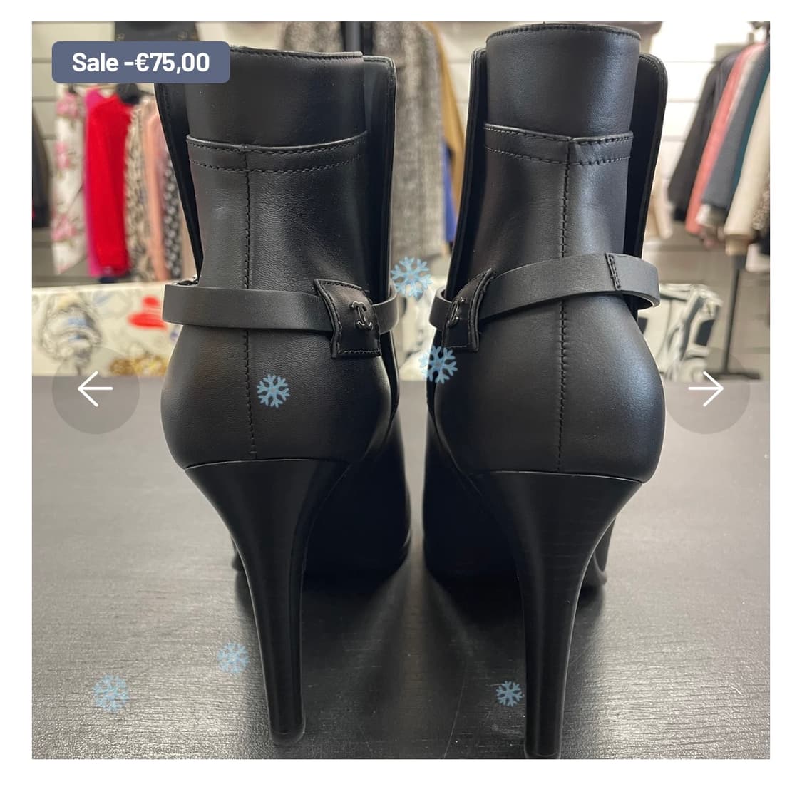 샤넬 앵클부츠 한 번 신었어요 상품이미지5