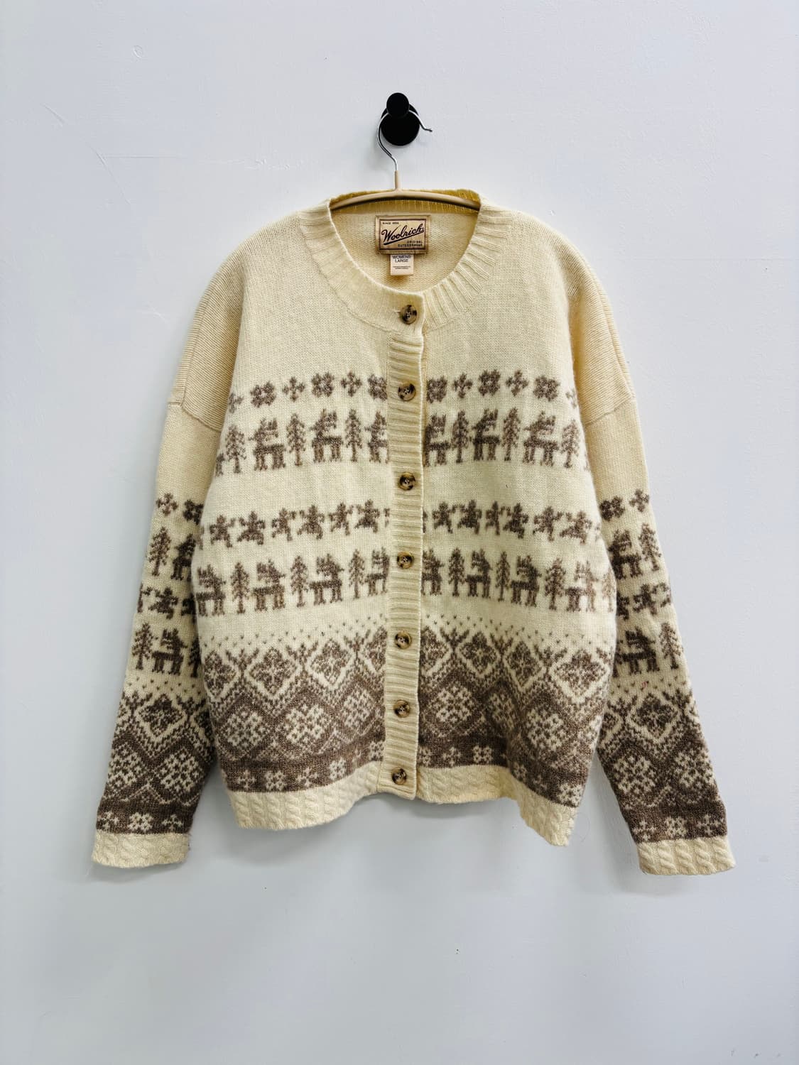 울리치 WOOLRICH 빈티지 노르딕 패턴 니트 가디건 상품이미지1