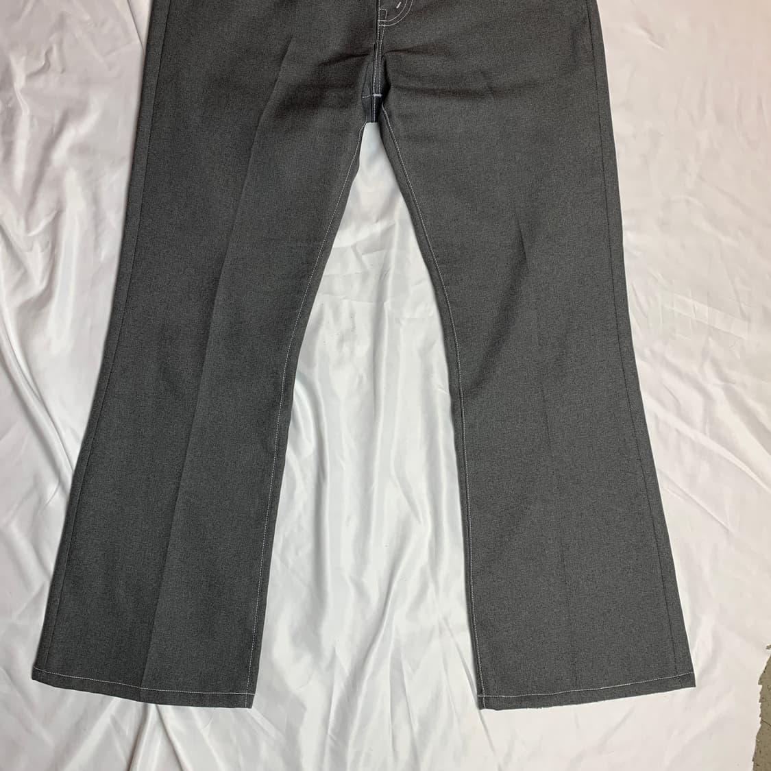 지에다 스티치 플레어 슬랙스 그레이 상품이미지5