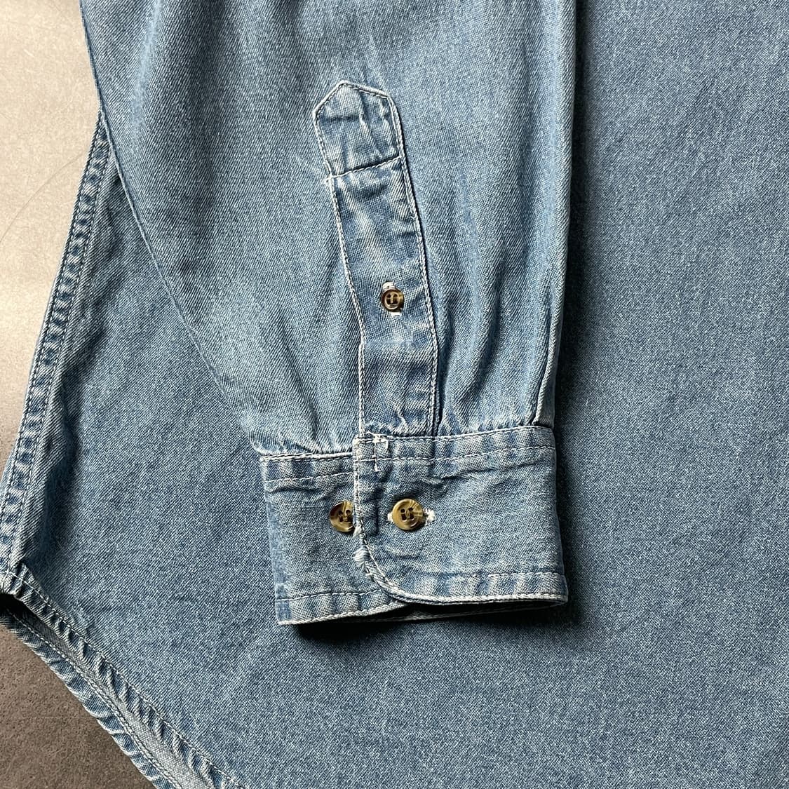 PEREGRINE BAY 빈티지 다운버튼 코튼 데님 셔츠 A00753 상품이미지6