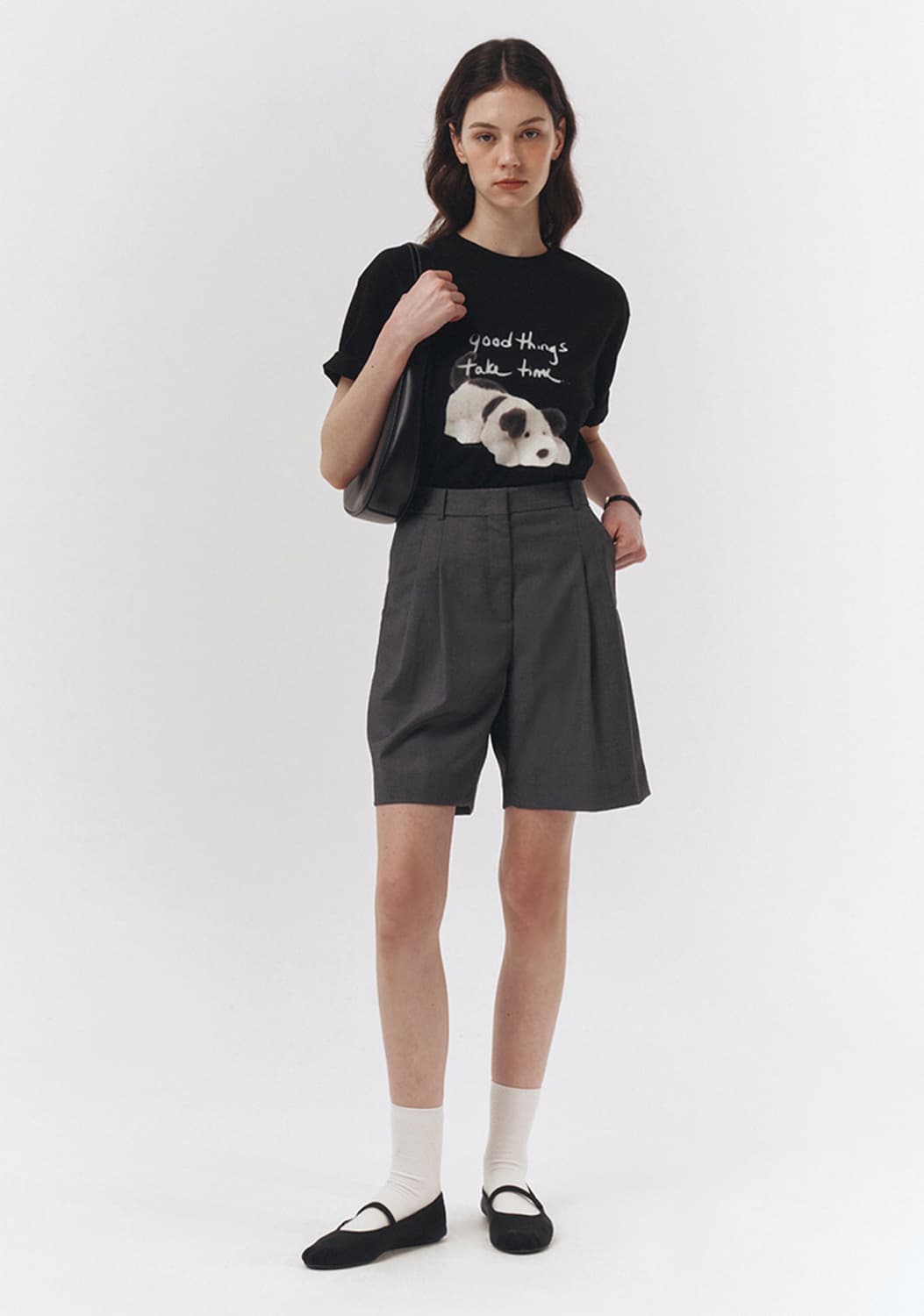 [던스트포우먼] 클래식 버뮤다 쇼츠 (CHARCOAL GREY) 상품이미지3