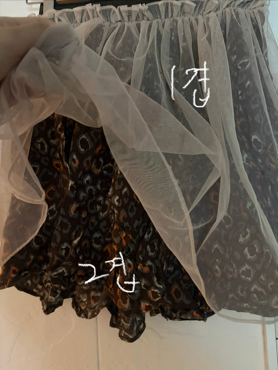 갸루라떼깔 레이스 스커트 상품이미지2