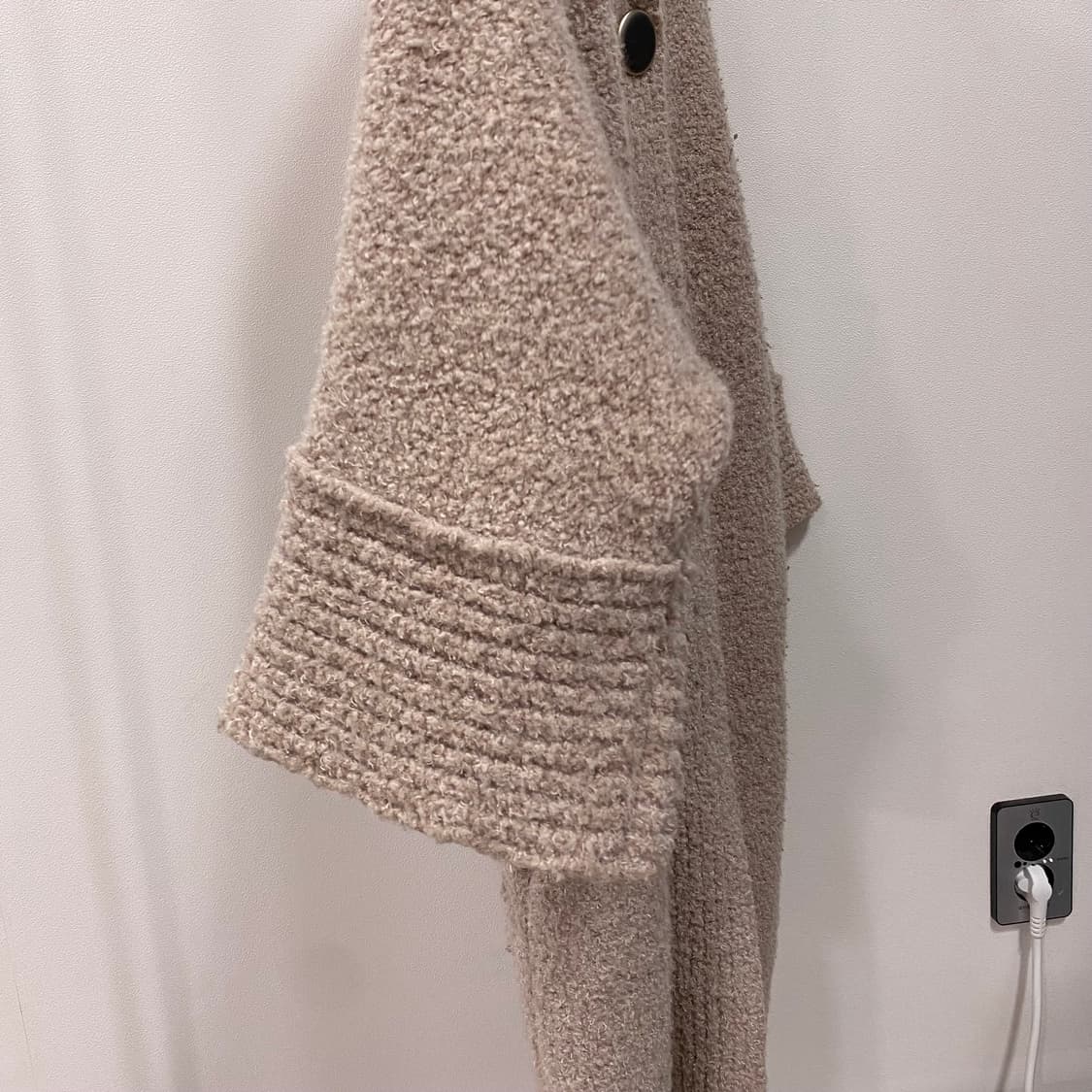 한섬 시스템 부클 울 롱 가디건 상품이미지4