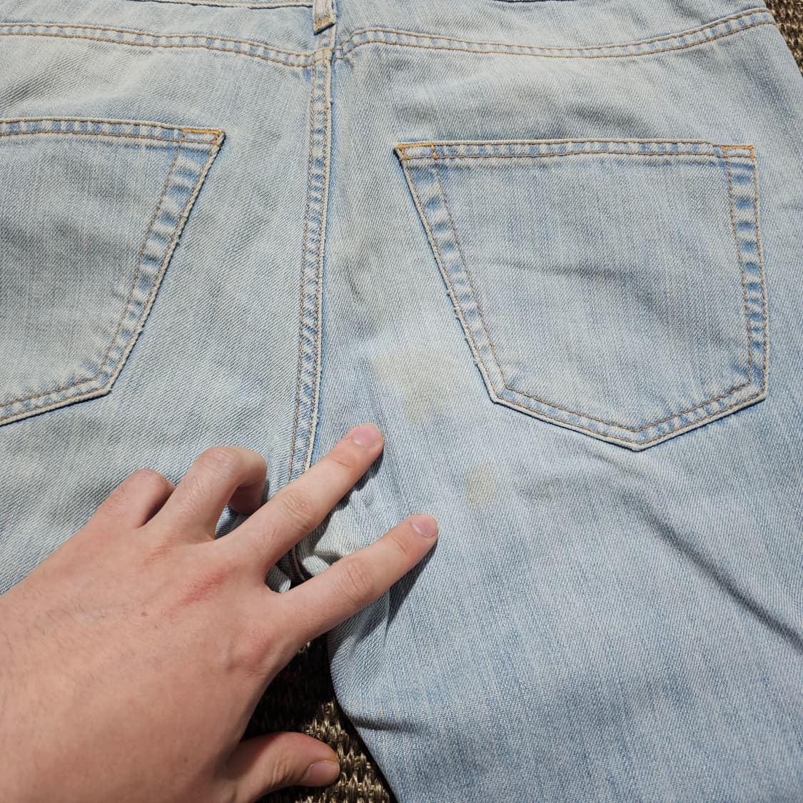 Off white 워싱 데님 팬츠 32 상품이미지6