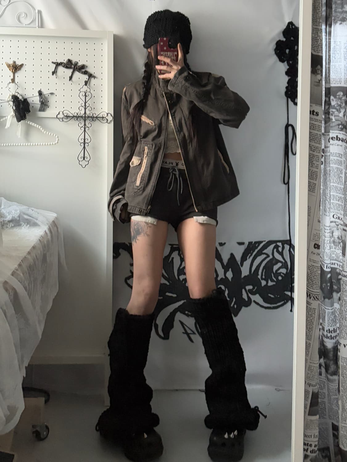 • charcoal neck buckle jacket 상품이미지3