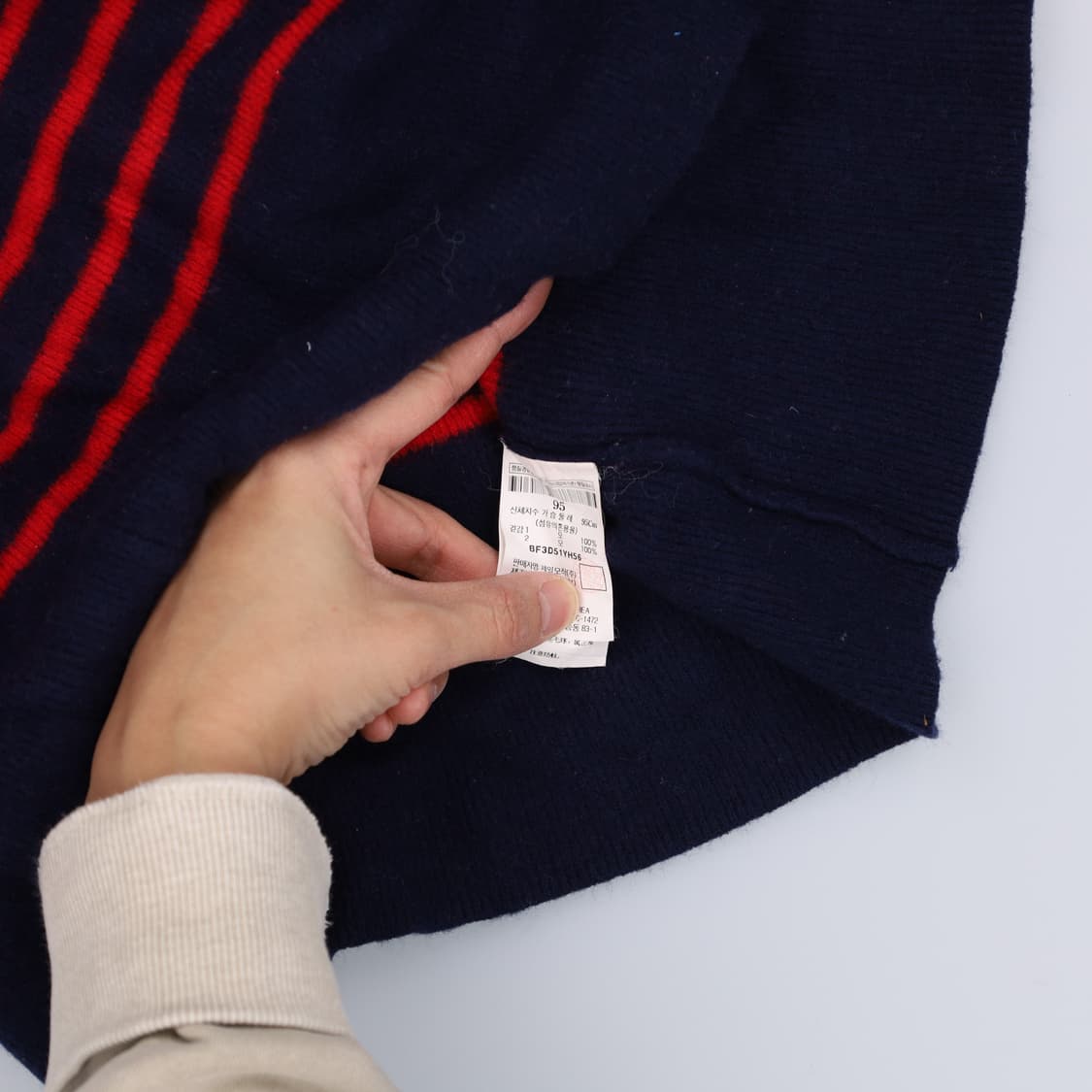 [95] 빈폴 여성 스트라이프 니트 0108H1  상품이미지4