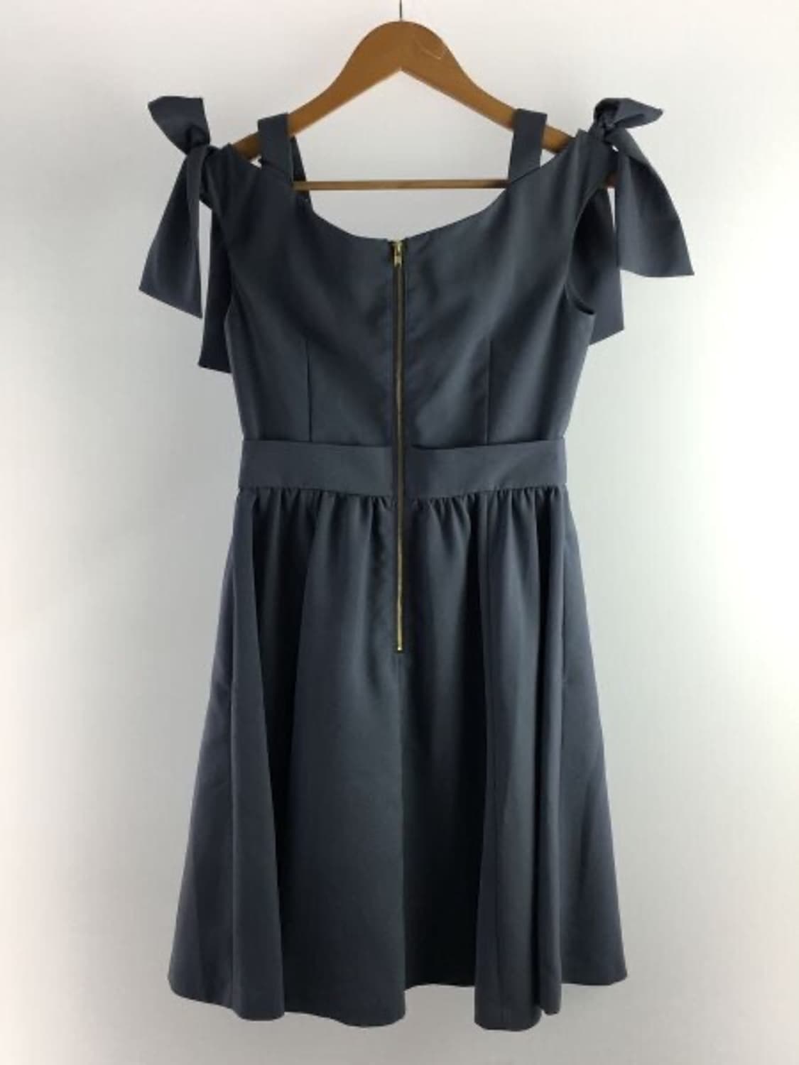 질스튜어트 보우 숄더 미니 원피스 블랙 상품이미지4