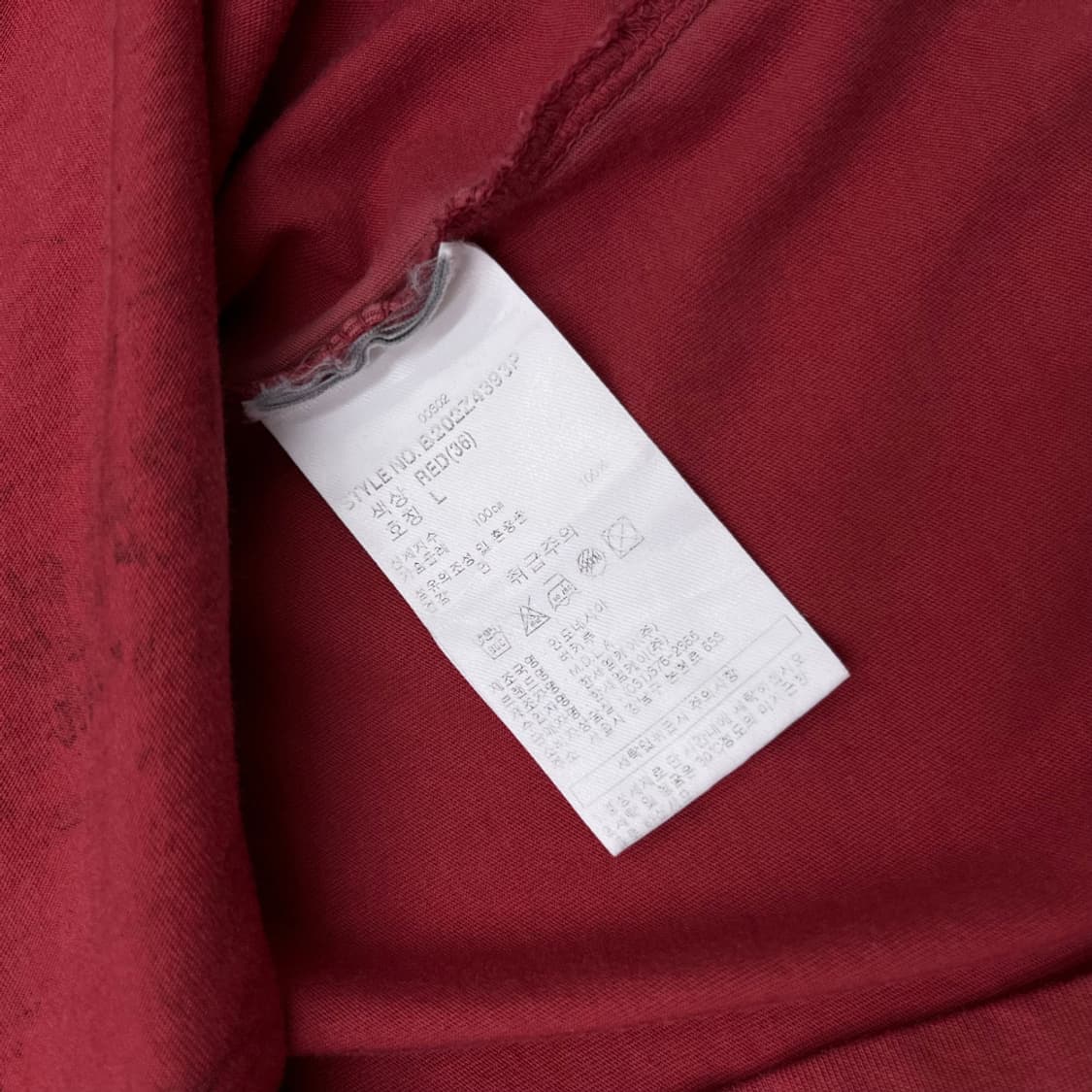 버커루 락시크맛 레드 반팔 L 상품이미지7