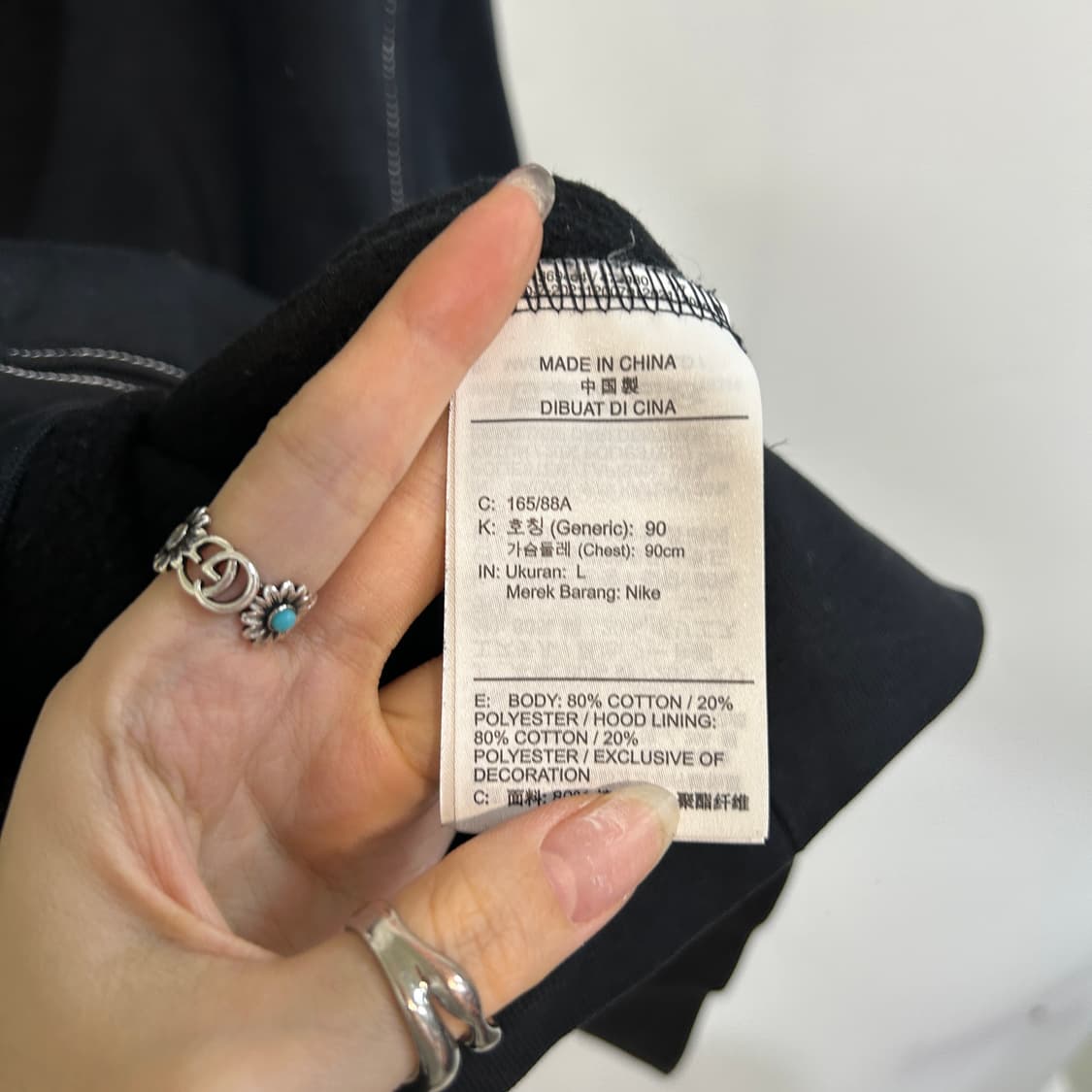 나이키 여성 기모 후드티 90 상품이미지3