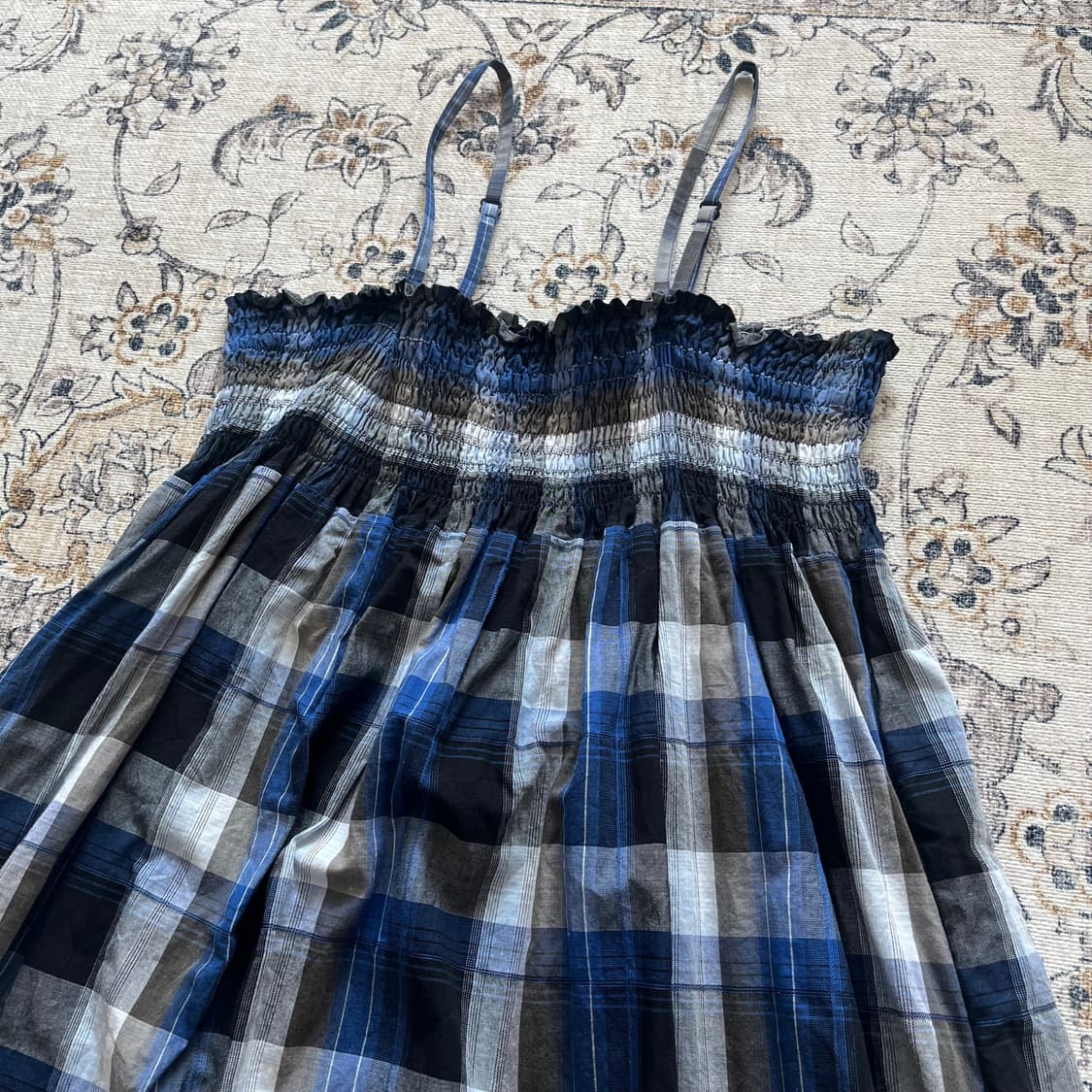빈티지 모리걸 체크 원피스 상품이미지2