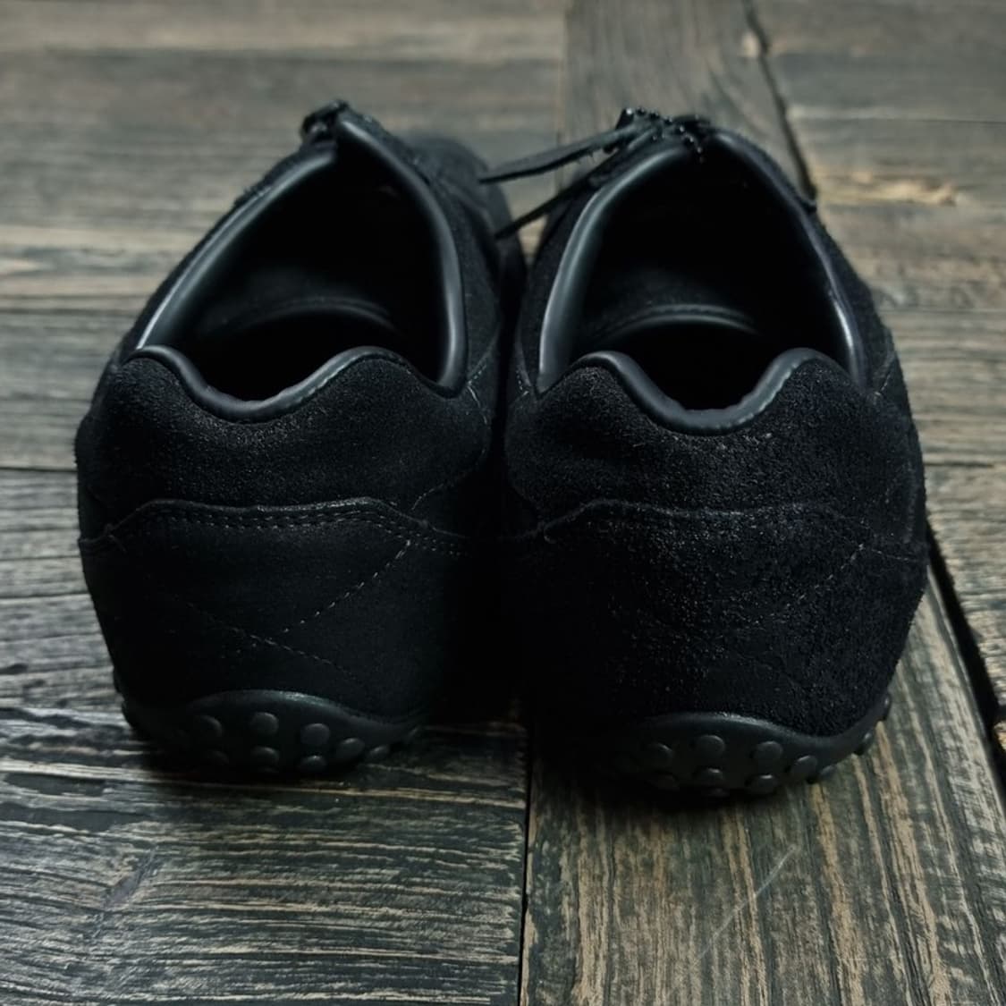 [야세] 스파이더 왁스 워싱 스웨이드 스니커즈 블랙 M17500 상품이미지5