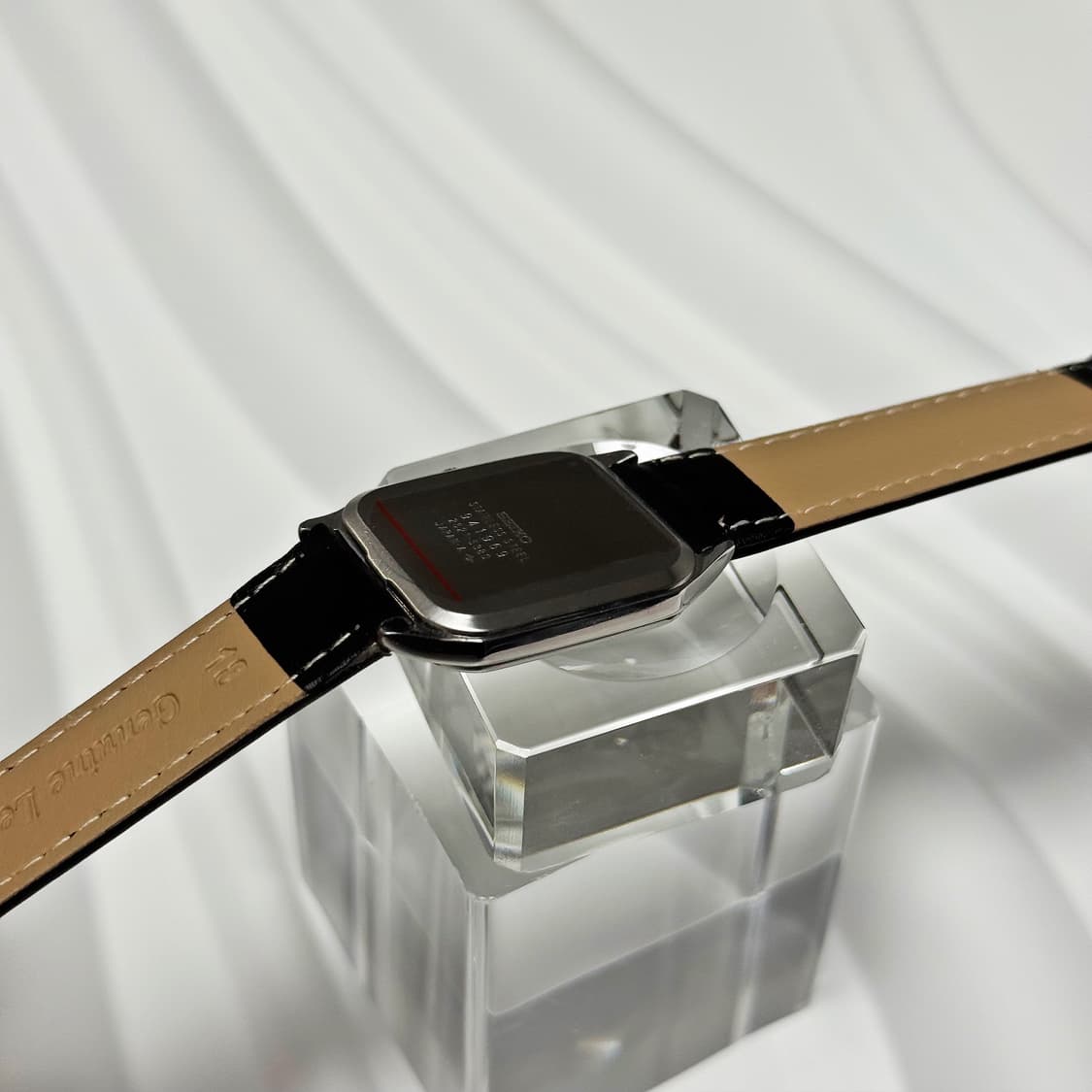 70s80s 빈티지 세이코 스퀘어 브러쉬드 실버 다이얼 워치 상품이미지9