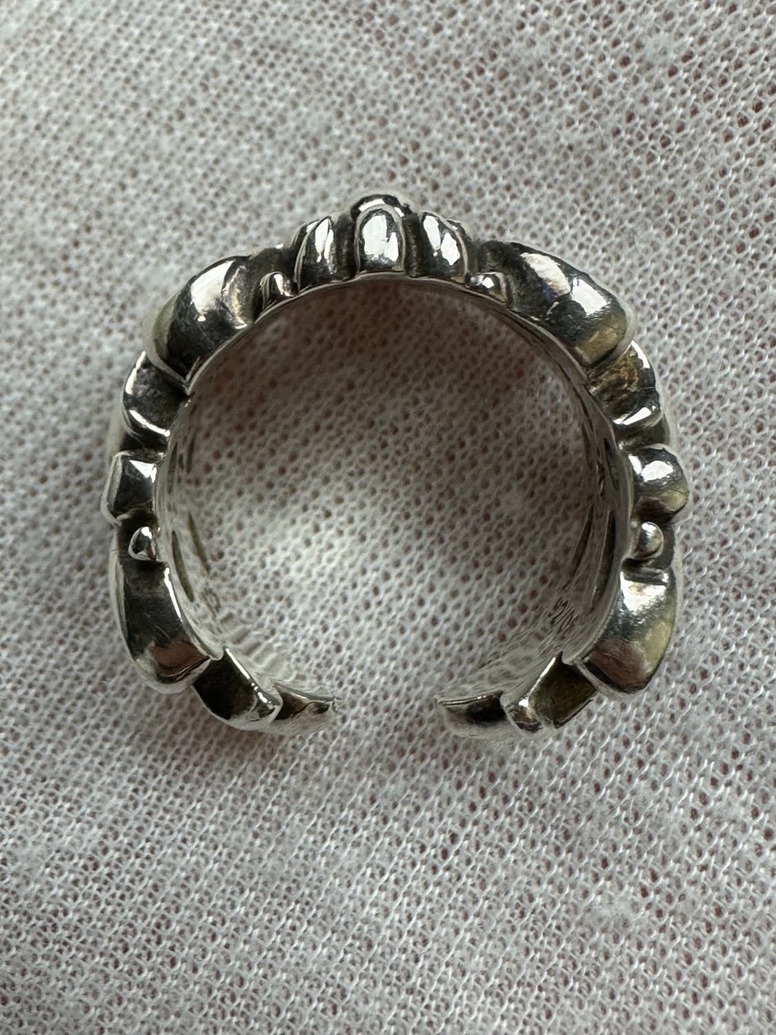 [US 6.5] 정품 크롬하츠 더블플로랄링 상품이미지7