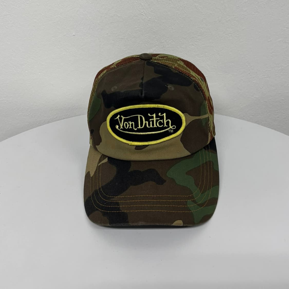본더치 카모 플라쥬 메시 트러커 볼캡 모자 상품이미지1