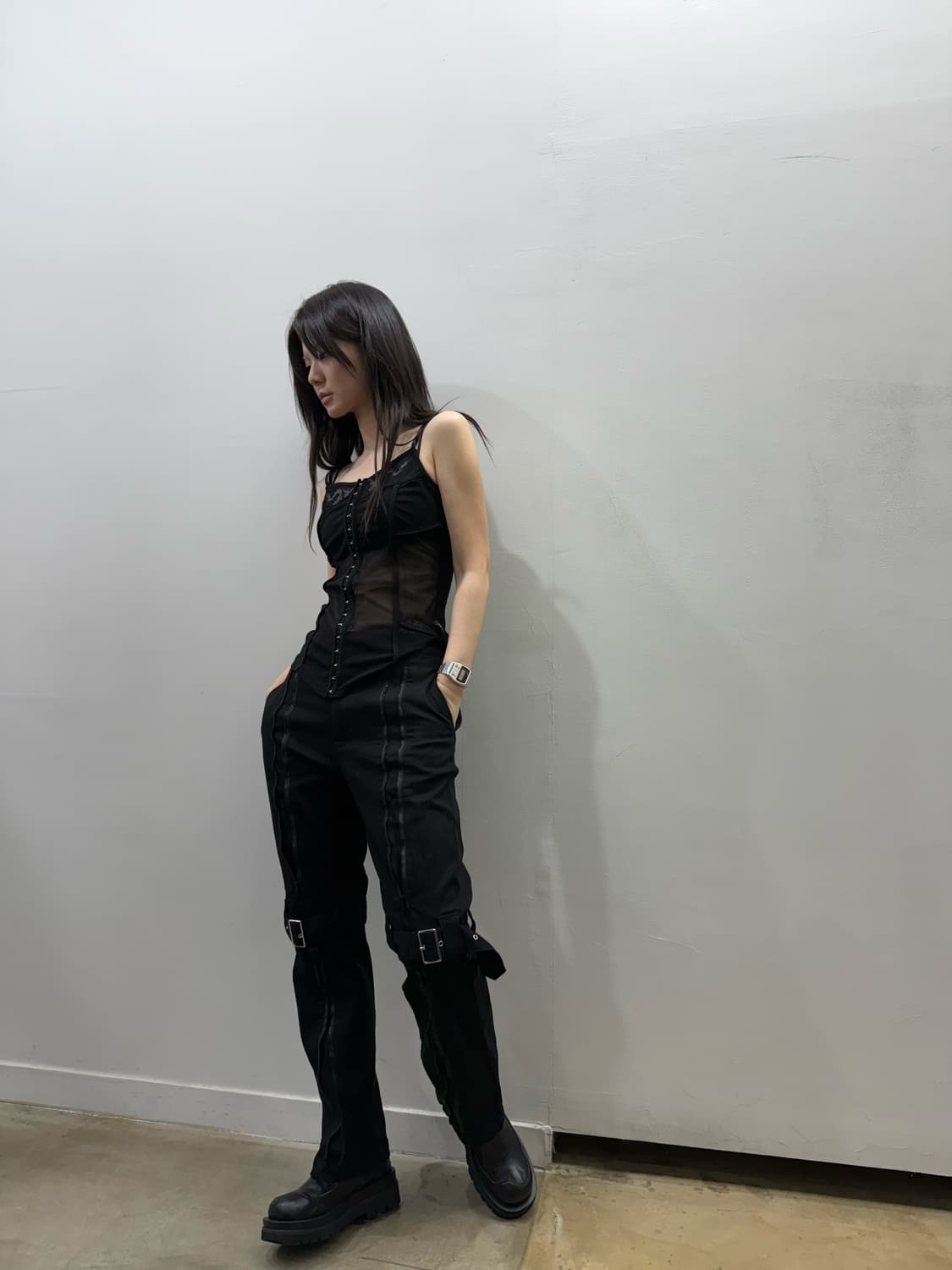 X-Girl 멀티웨이 지퍼 디테일 팬츠 상품이미지3