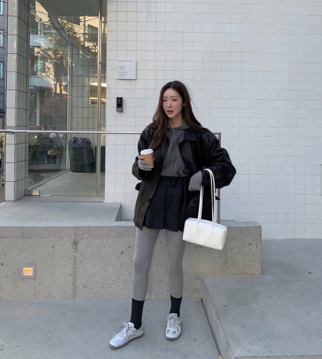 렉토 RECTO 빈티지 레더 초어 자켓 블랙 상품이미지4