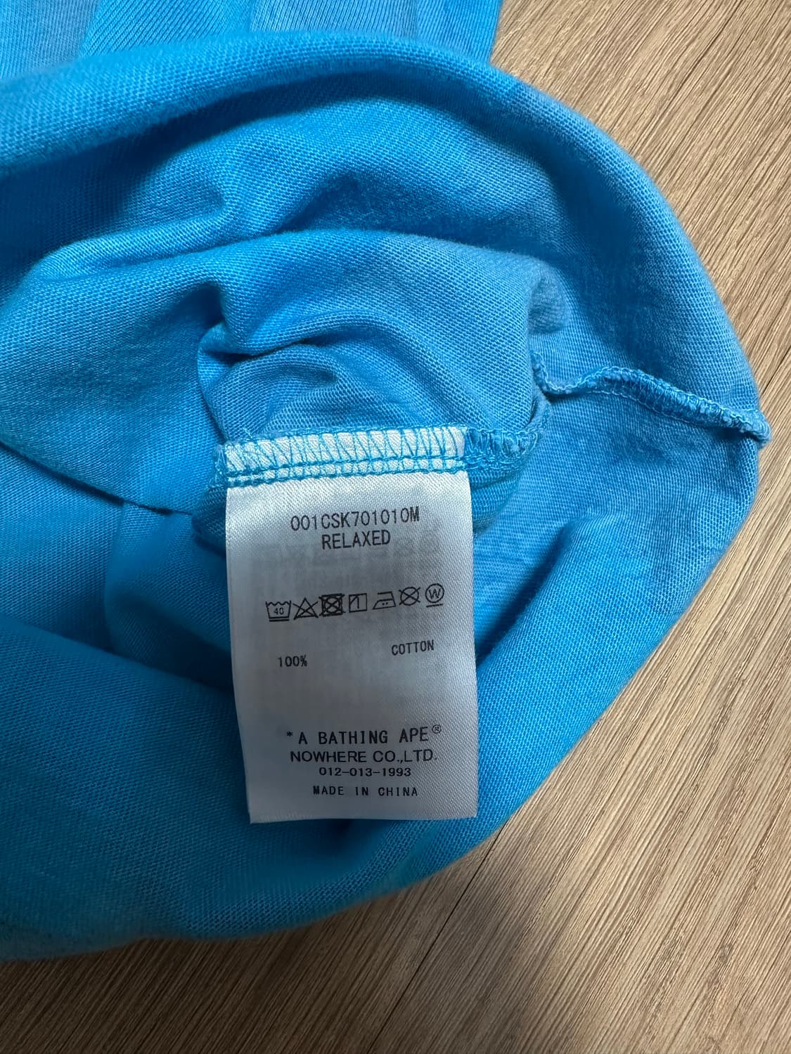 BAPE Ice Dye College Relaxed Fit T-Shirt 상품이미지3