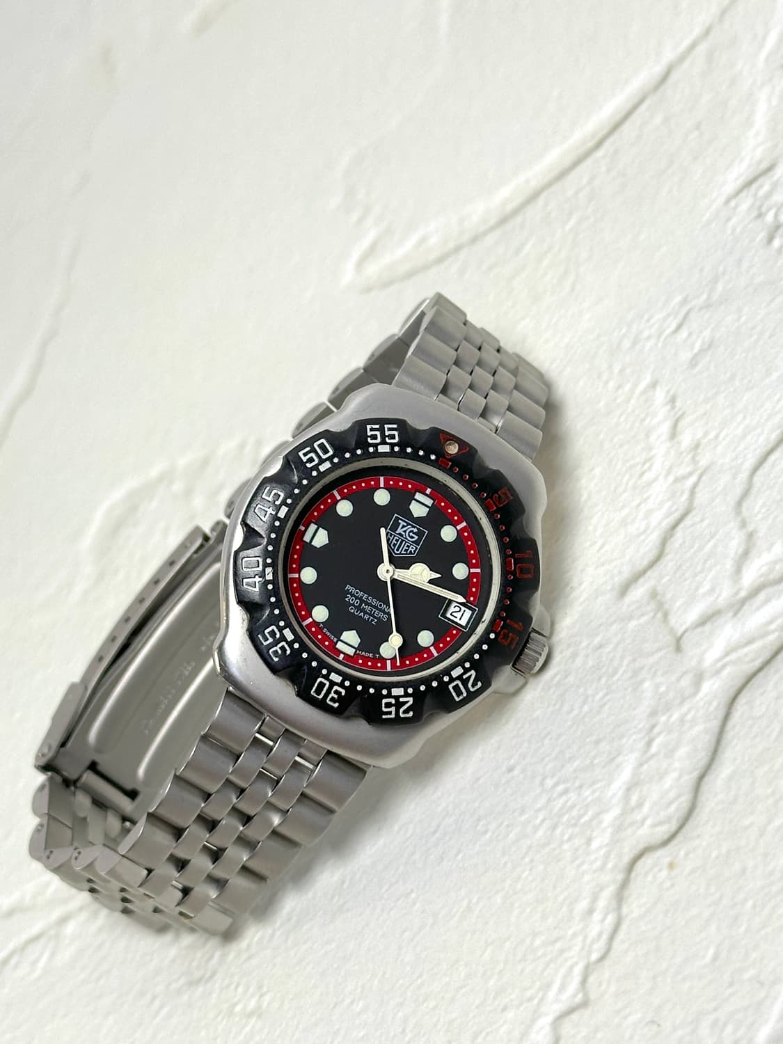 태그호이어 포뮬러1 원판 브레이슬릿 검판 상품이미지3