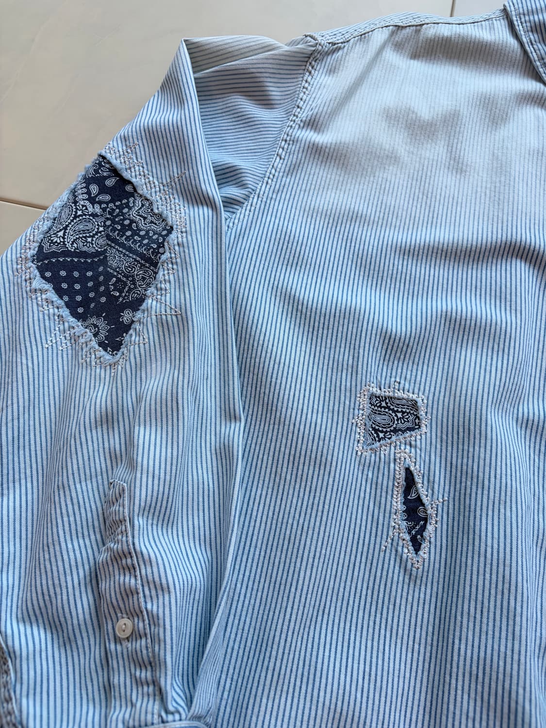 피어스 히코리 반다나 옥스포드 셔츠 M(105) 상품이미지2