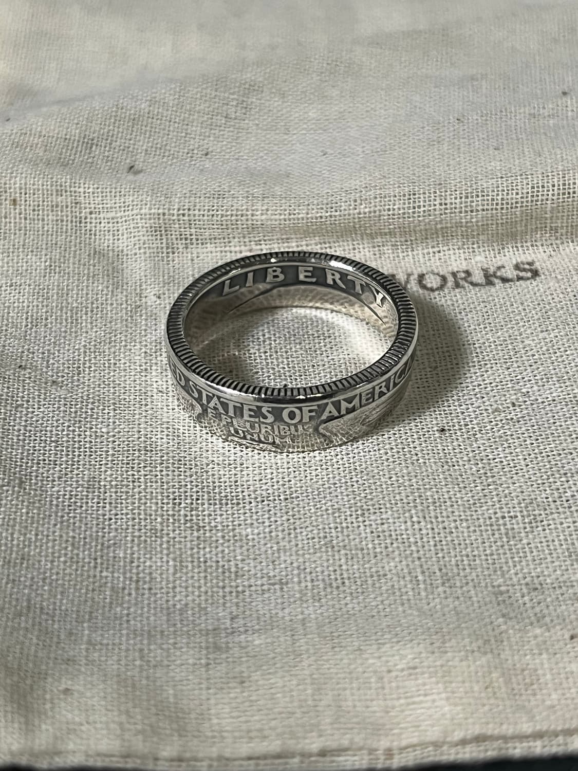 노스웍스 N-034 쿼터 달러 코인 실버 링 (19호) 상품이미지2