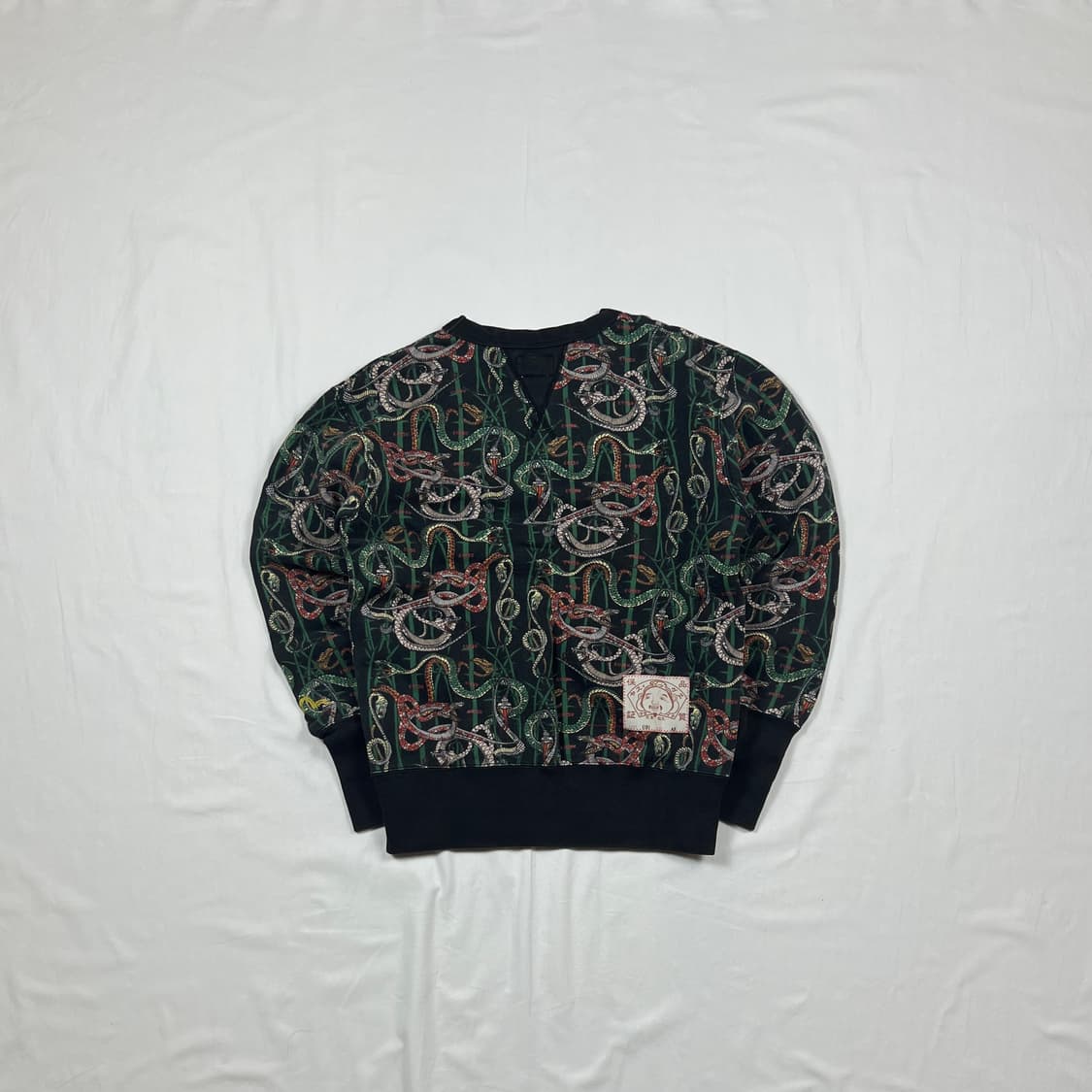 90‘s 에비수 Evisu 스네이크 뱀 풀프린트 맨투맨 상품이미지5