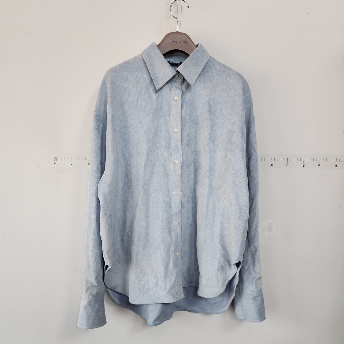 BYUS WEAR 블루 스트라이프 셔츠 상품이미지1