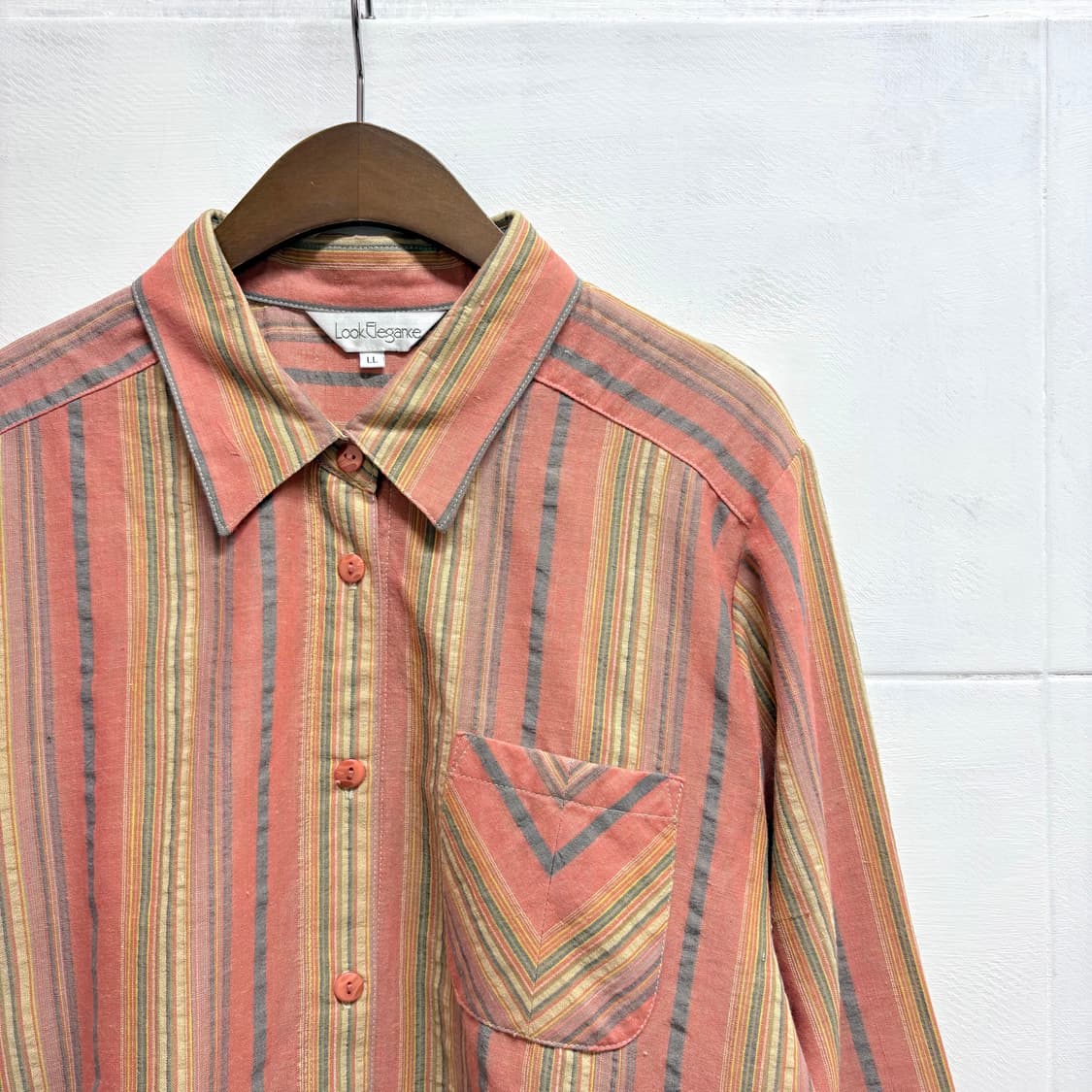 Look Elegance 스트라이프 페어리 셔츠 블라우스 JPN 상품이미지2