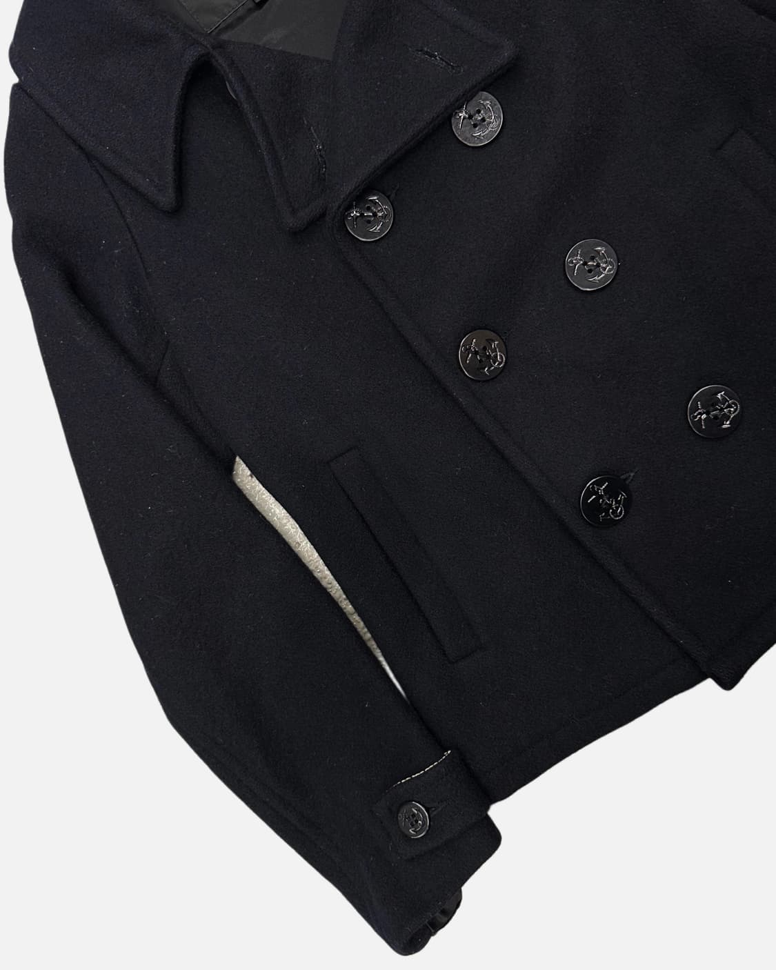 FIDELITY usa navy wool pea coat 상품이미지4
