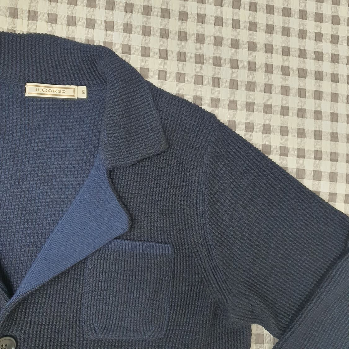 일꼬르소 울100 슬림핏 니트 가디건 남자95 상품이미지3