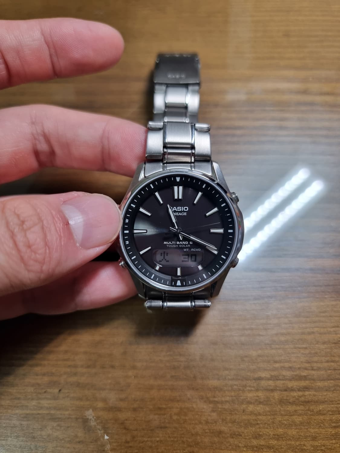 카시오 리니지 풀티타늄 lcw m100 tse  상품이미지3