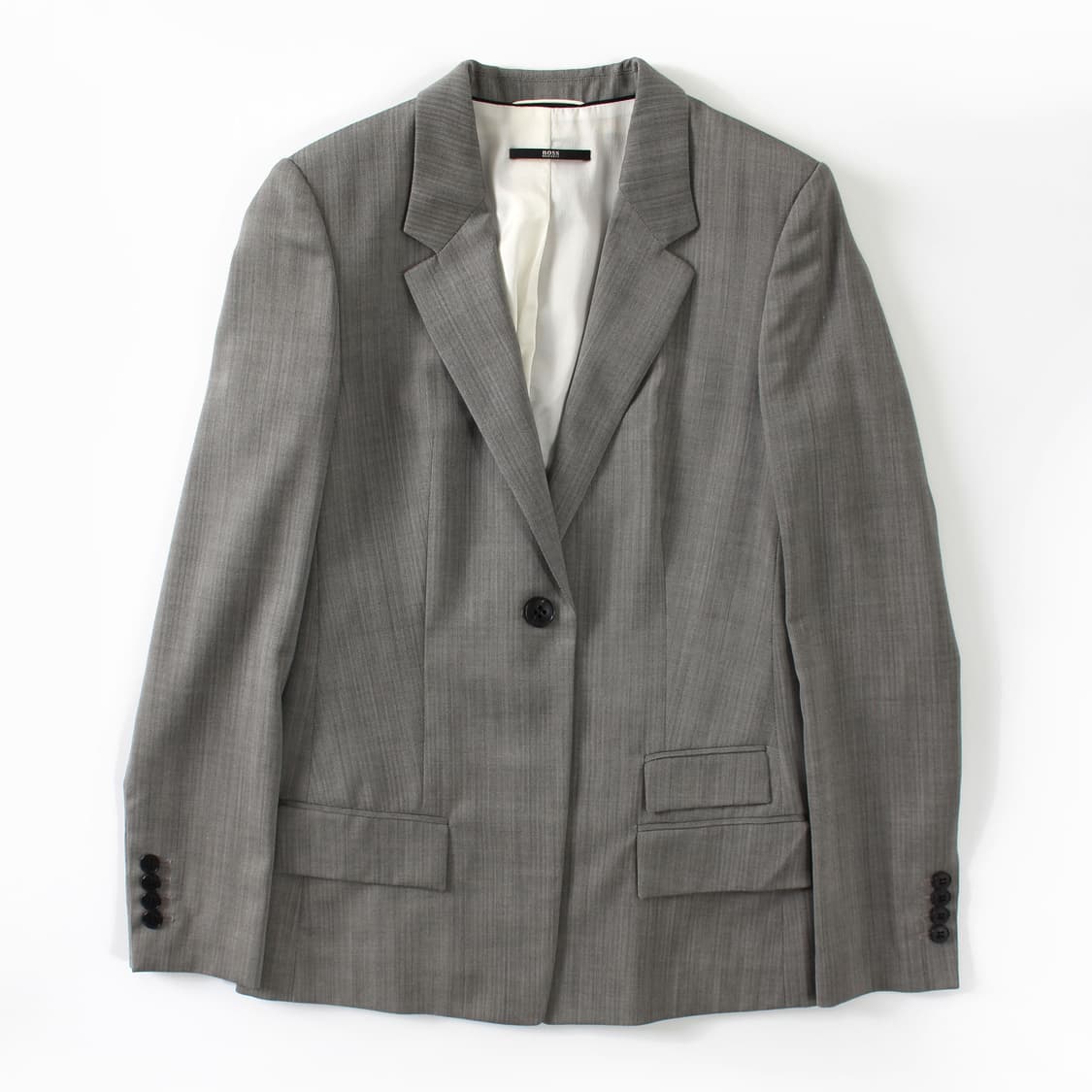 휴고보스 Boss 빈티지 그레이 자켓 팬츠 정장 셋업 세트 상품이미지4