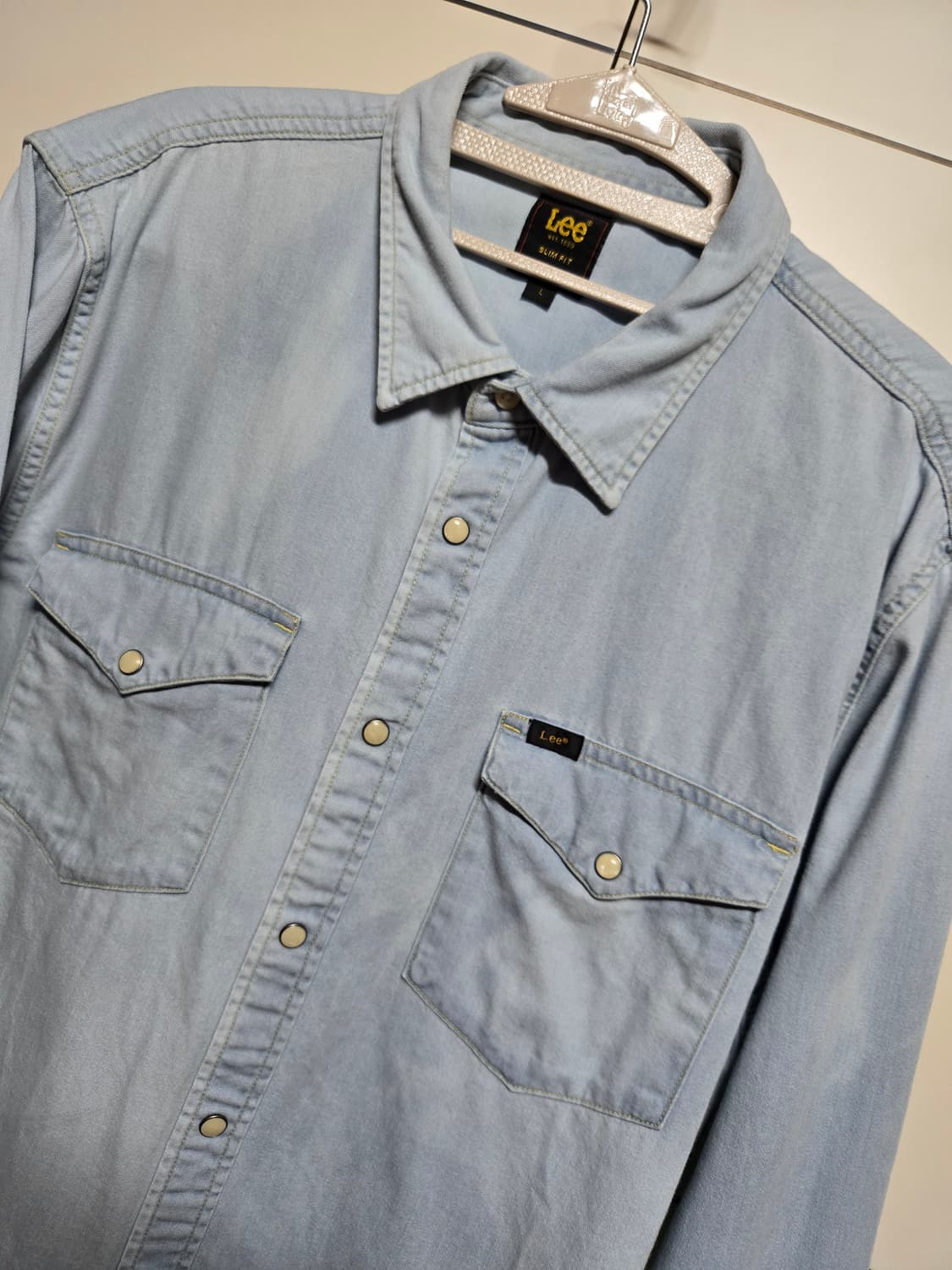 Lee 라이트 워싱 데님 웨스턴 셔츠 상품이미지2