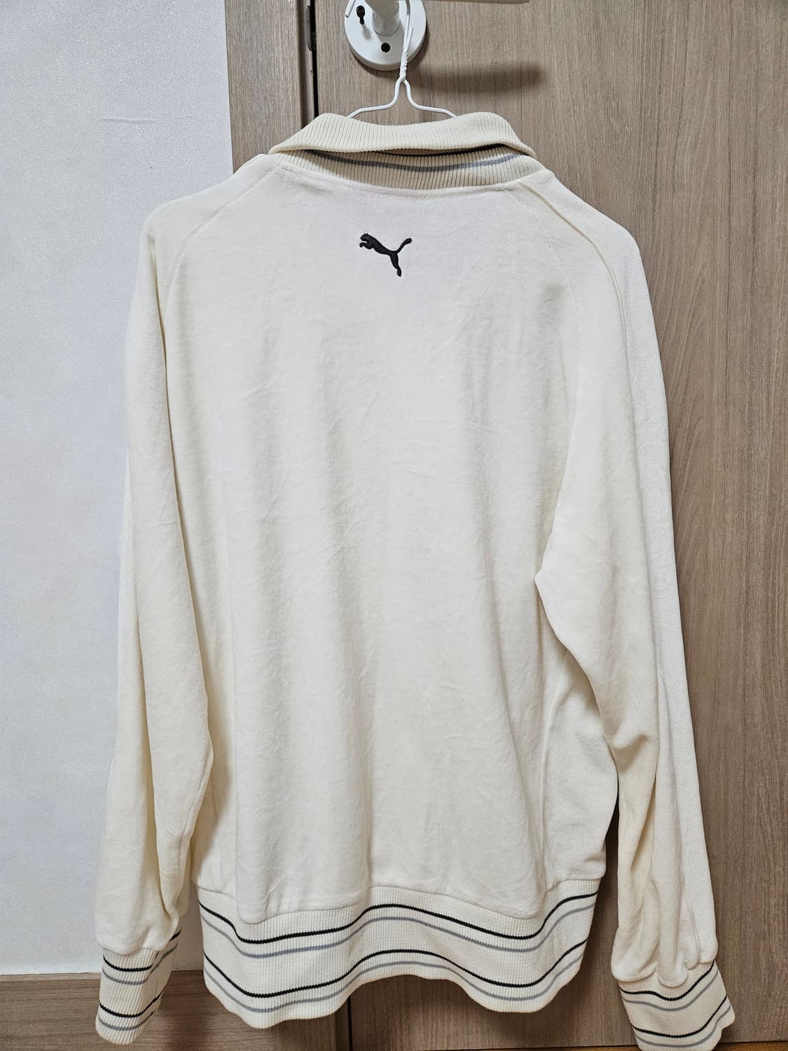 푸마 퓨마 아이보리 아우터 츄리닝 져지 상품이미지2