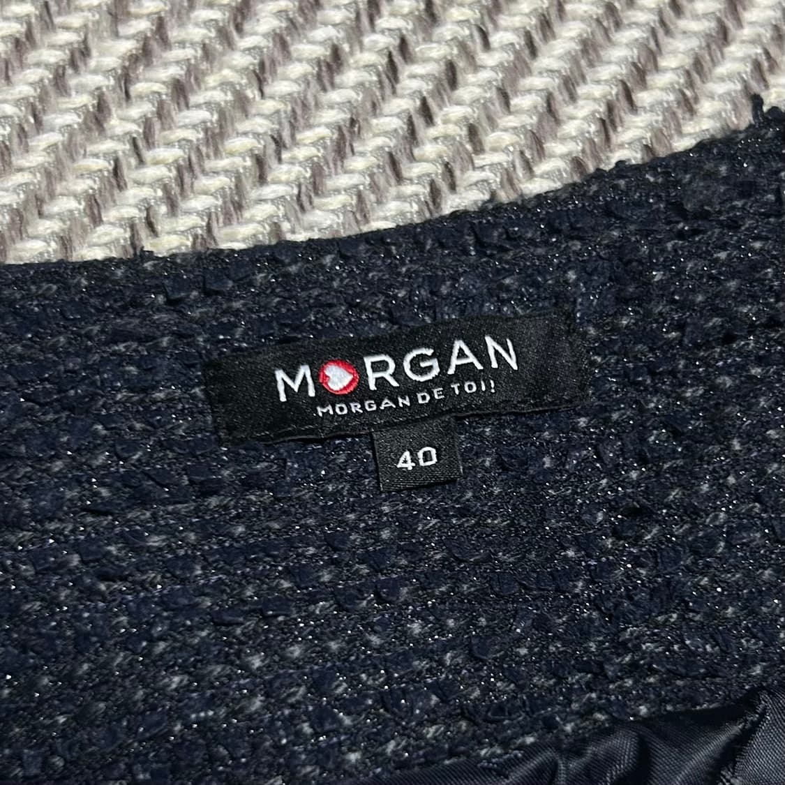 [L] Morgan de toi 우먼즈 네이비 자켓 상품이미지4