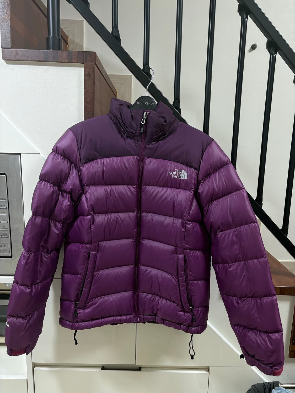 노스페이스 패딩 퍼플 보라 700 90사이즈 상품이미지1