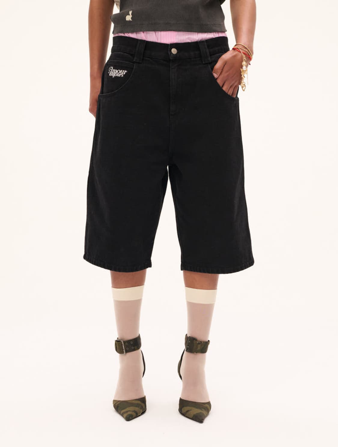 까르네볼렌테 블랙 큐피드 쇼츠(30, 새상품) 상품이미지2