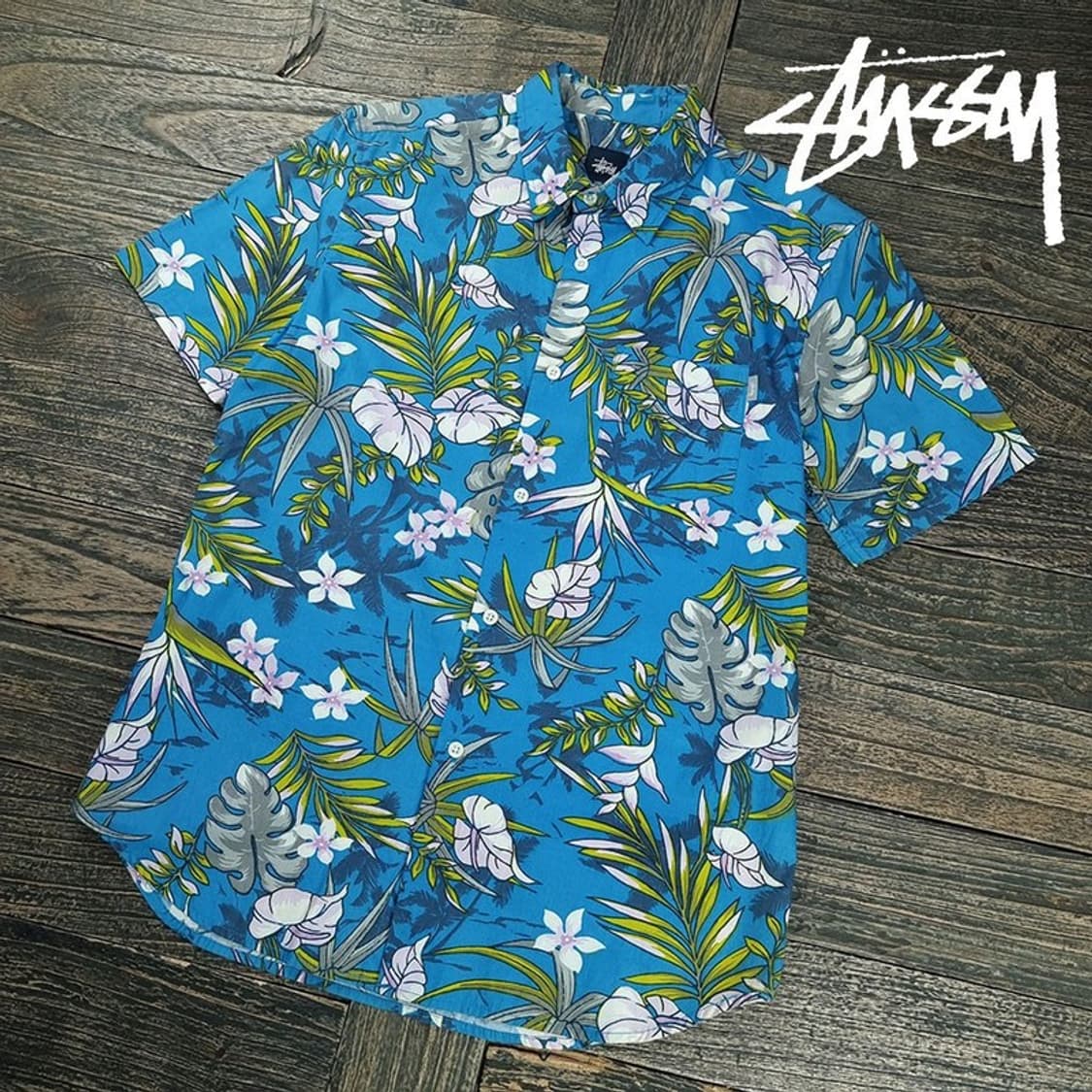 [스투시] 트로피칼 하와이안 반팔 셔츠 P01627 상품이미지1
