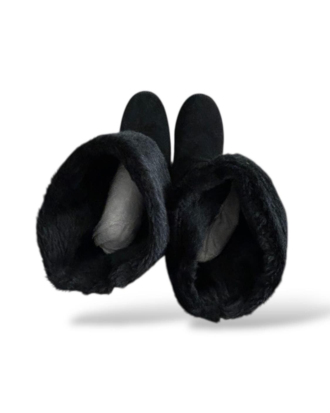 (rare) 츠모리치사토 스웨이드 플로킹 패턴 퍼 부츠 상품이미지3