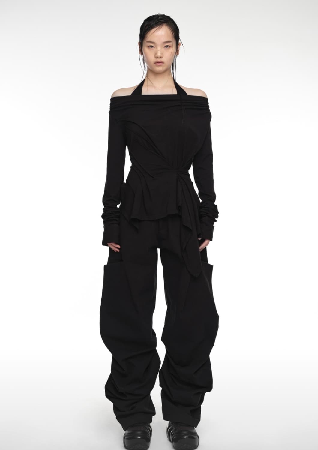 나체 드레이핑 롱슬리브 상품이미지2