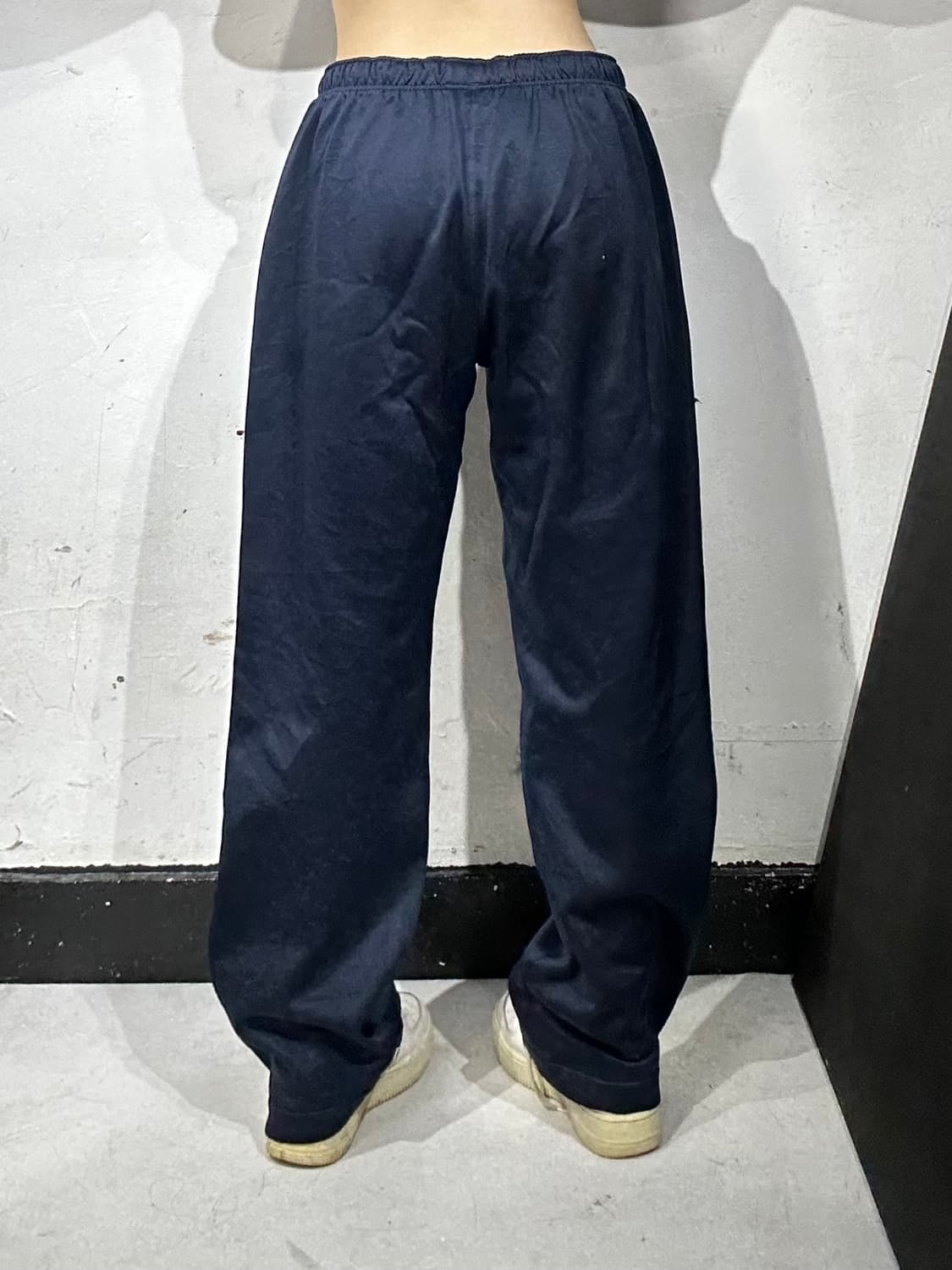 나이키 네이비 와이드 화이트 로고 추리닝 바지 트레이닝 팬츠 L 상품이미지3