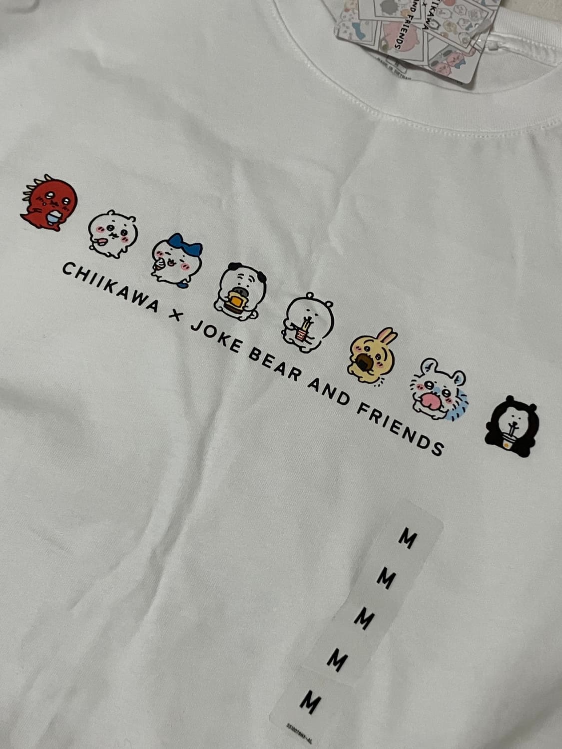 치이카와 농담곰 친구들 콜라보 유니클로 반팔 상품이미지1