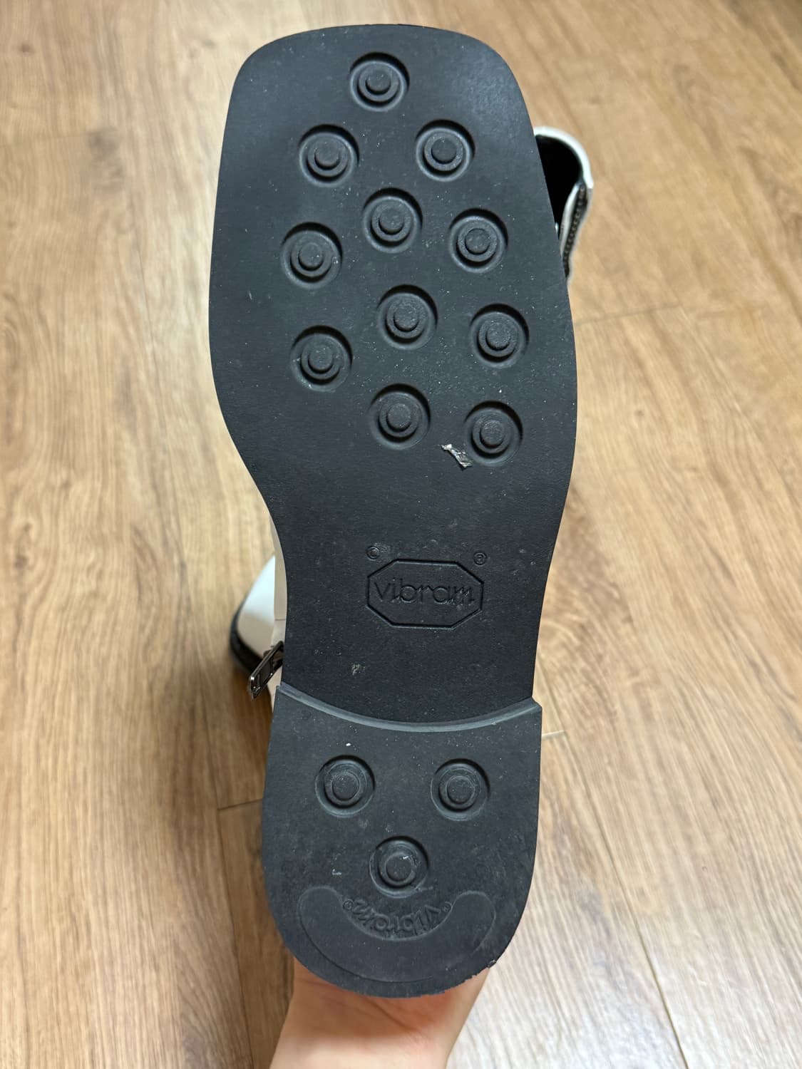 피렌체아뜨리에 스퀘어토 부츠 5705 크림 화이트 250 사이즈 상품이미지3