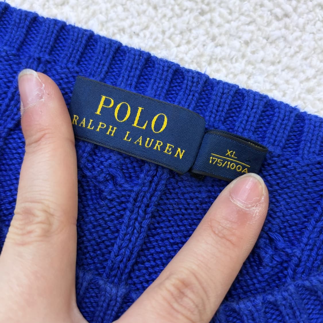 XL 폴로랄프로렌 케이블 니트 스웨터 0312E 상품이미지3