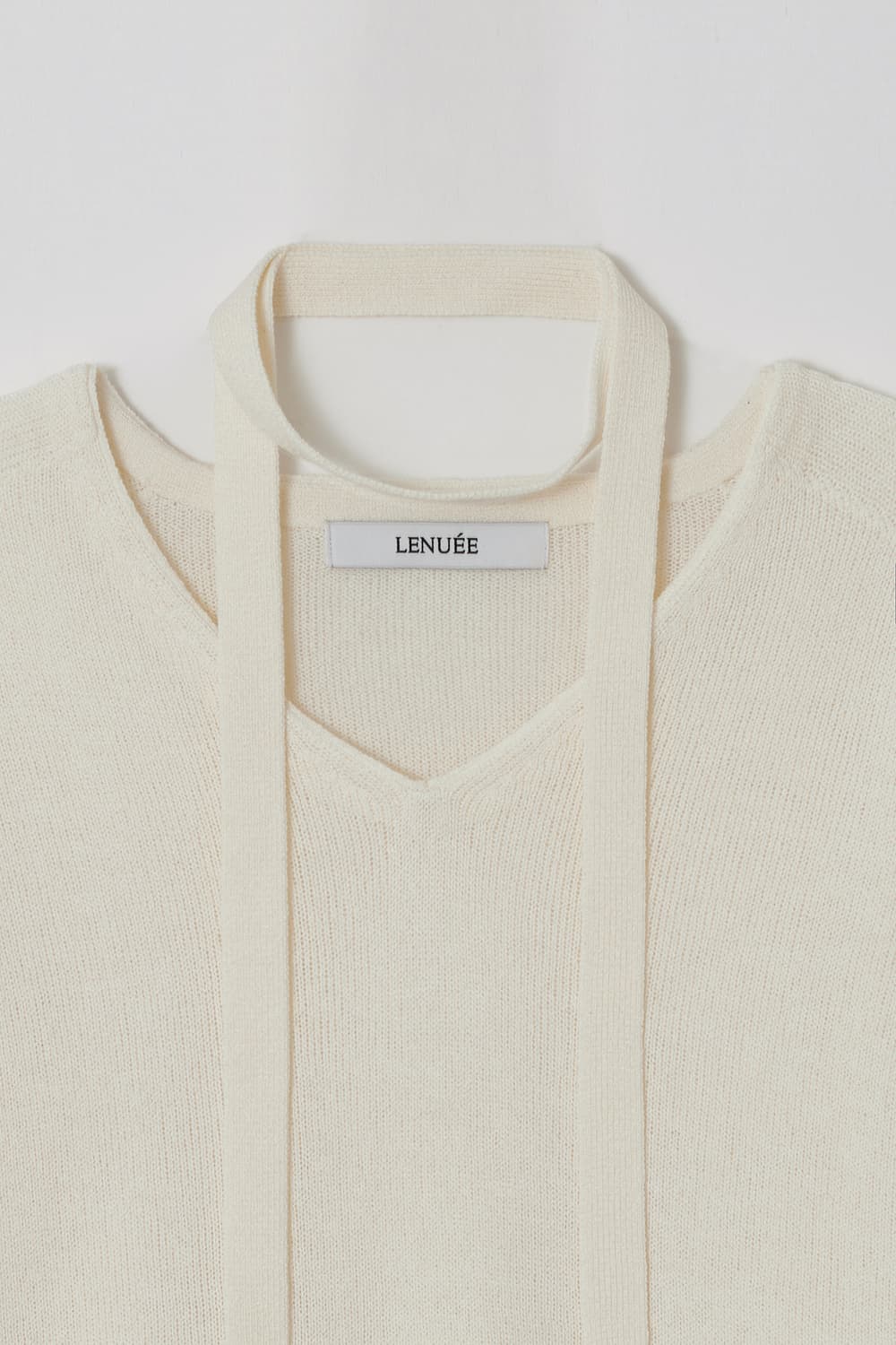르누이 홀가먼트 Emillie scarf knit (Ivory) 상품이미지5